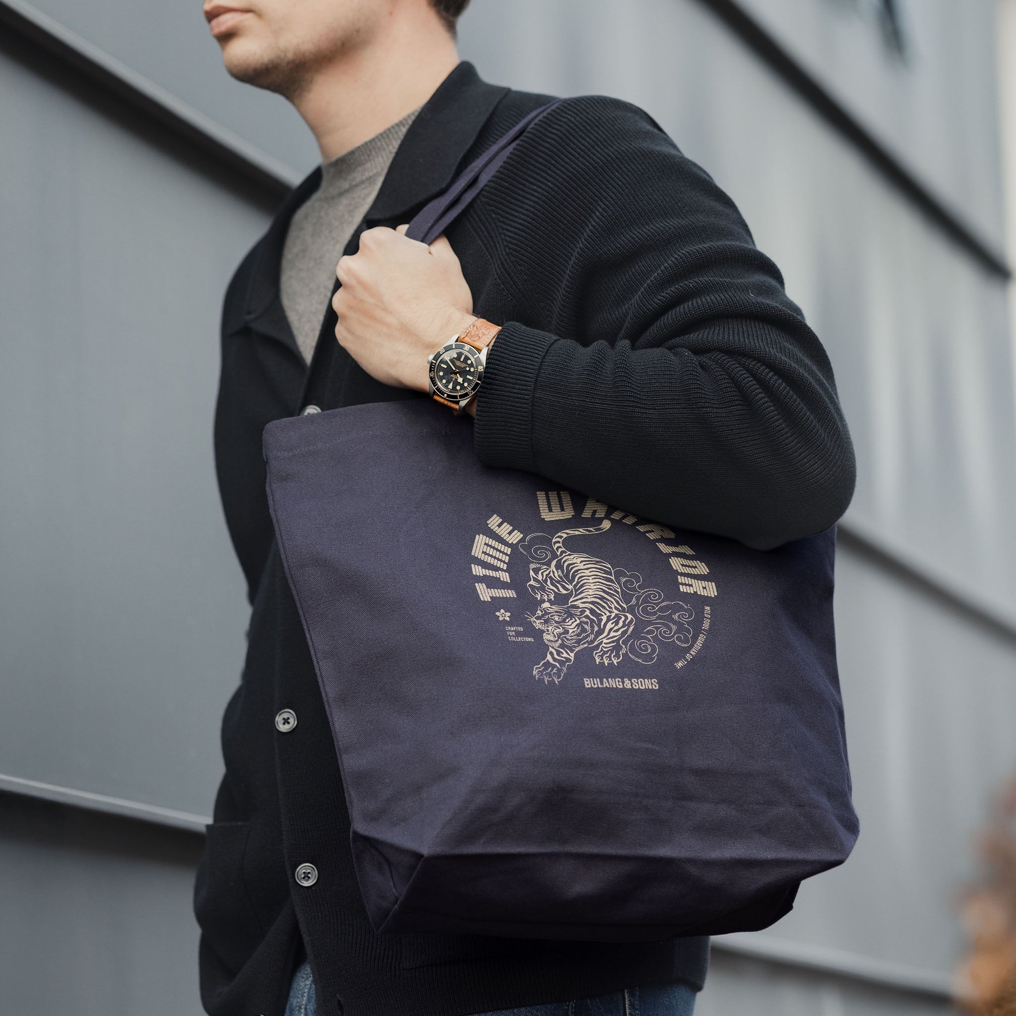 The Tiger Denim Tote – Raw Soul Edition