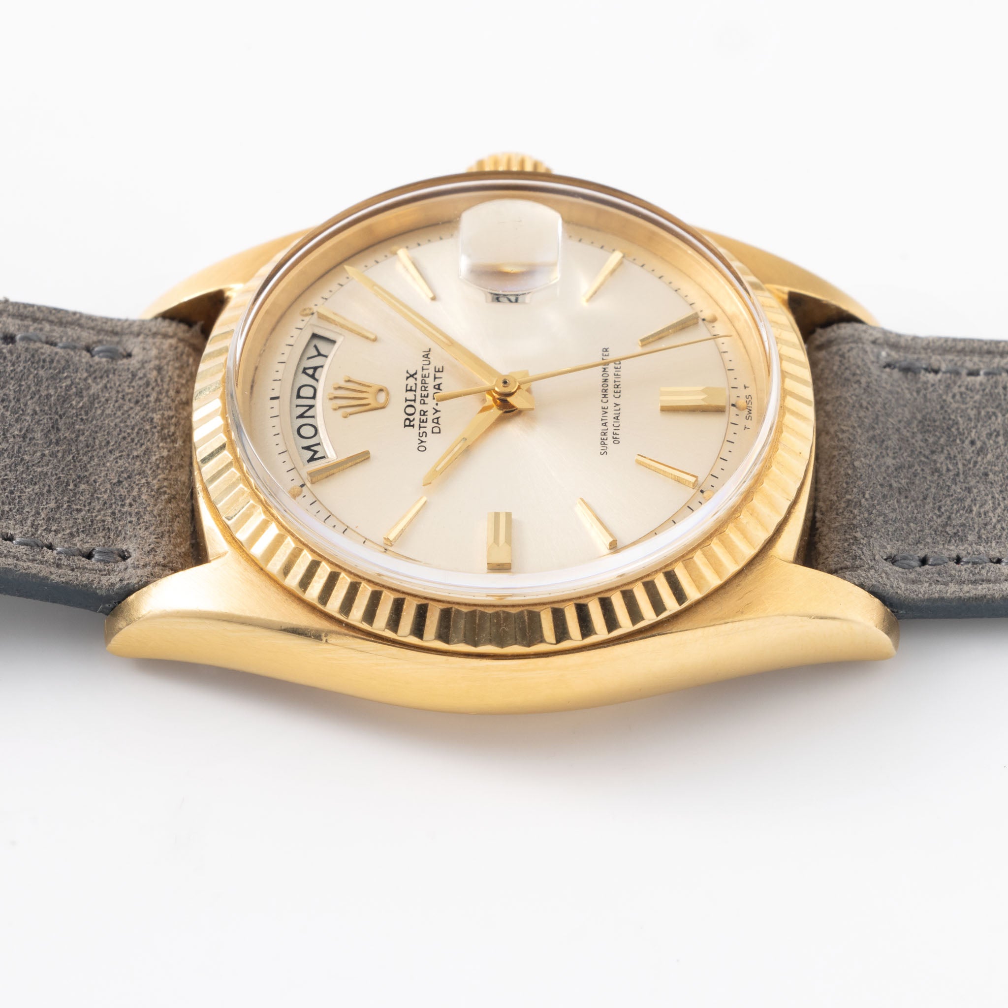 Rolex Day-Date 1803 Silbernes Zifferblatt Mit "Cigarette-Zeiger"