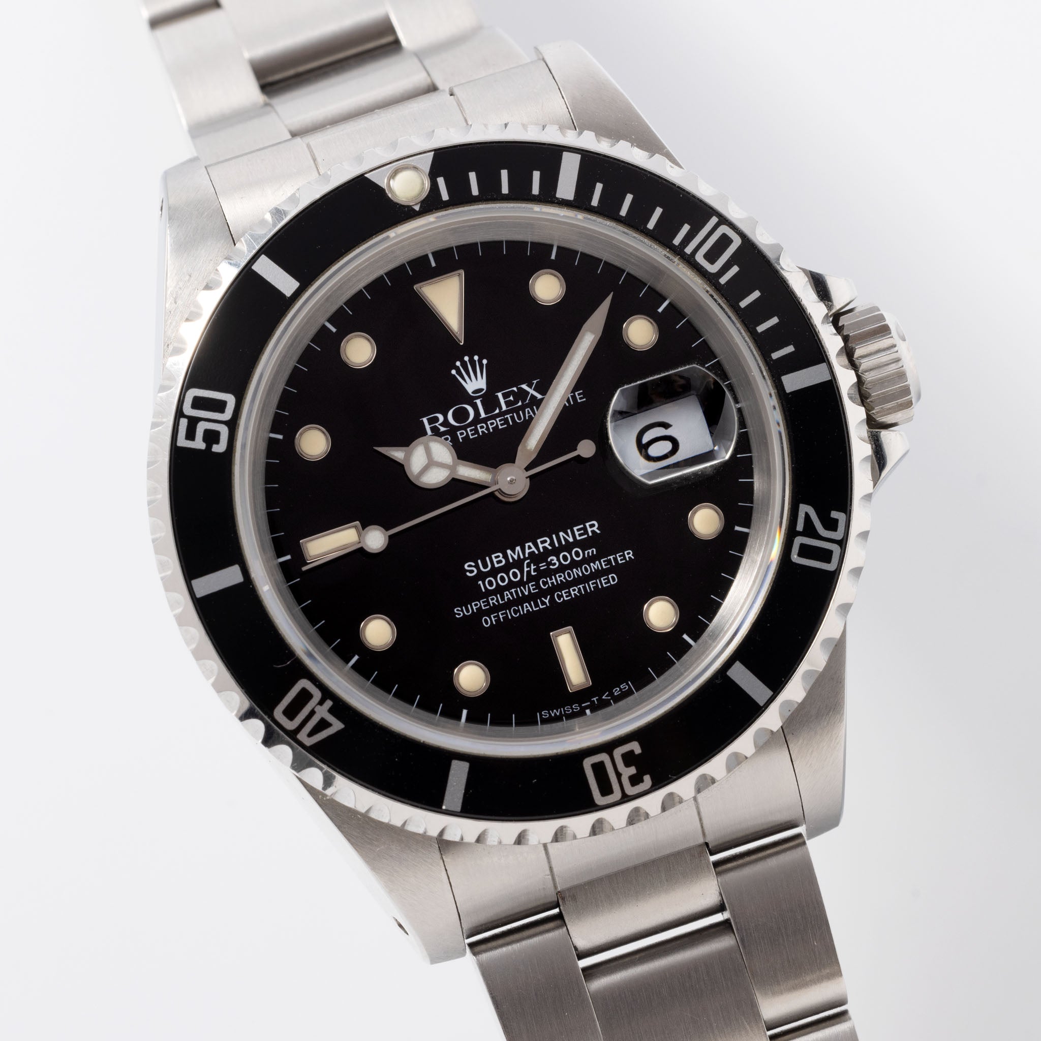 Rolex Submariner Date Referenz 16610 Tritium Zifferblatt mit Box und Accessoires