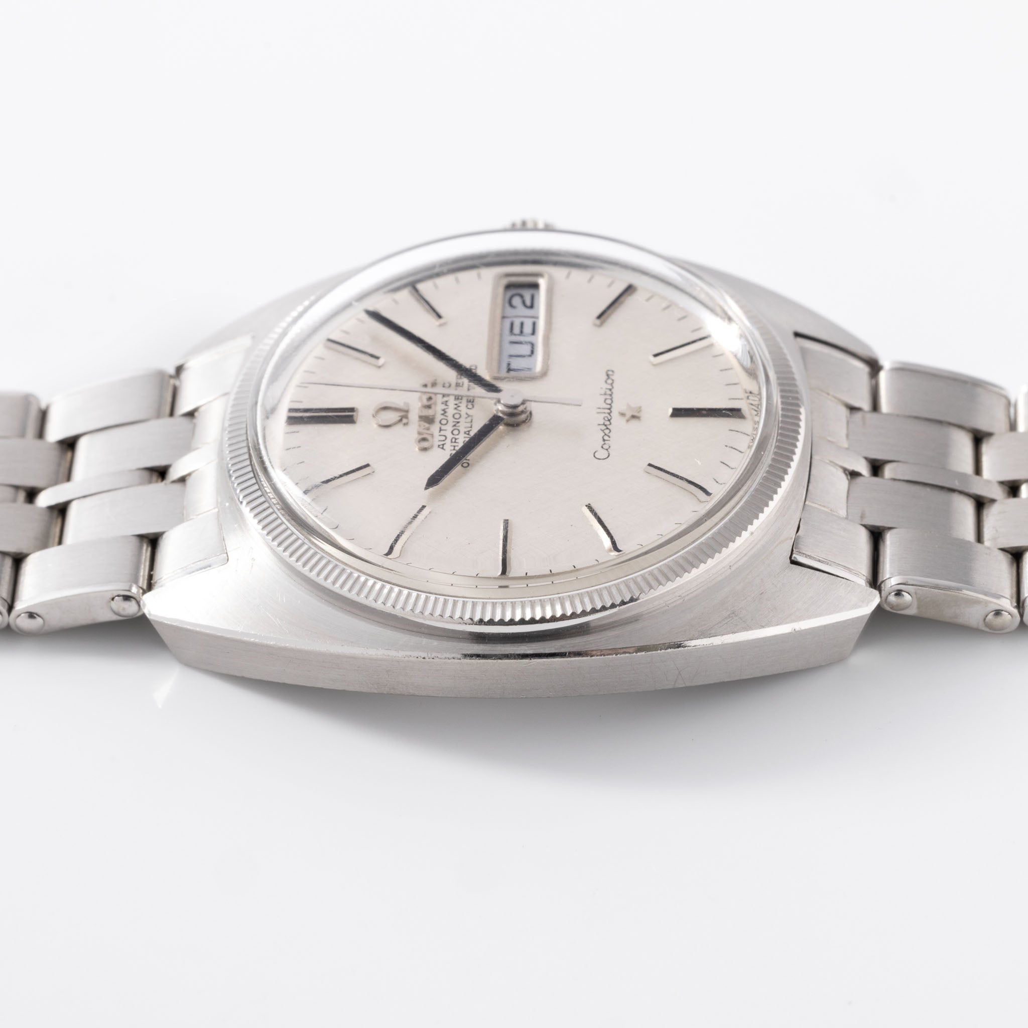 Seltene Omega Constellation aus 18 Karat Weißgold 168.019 mit Papieren