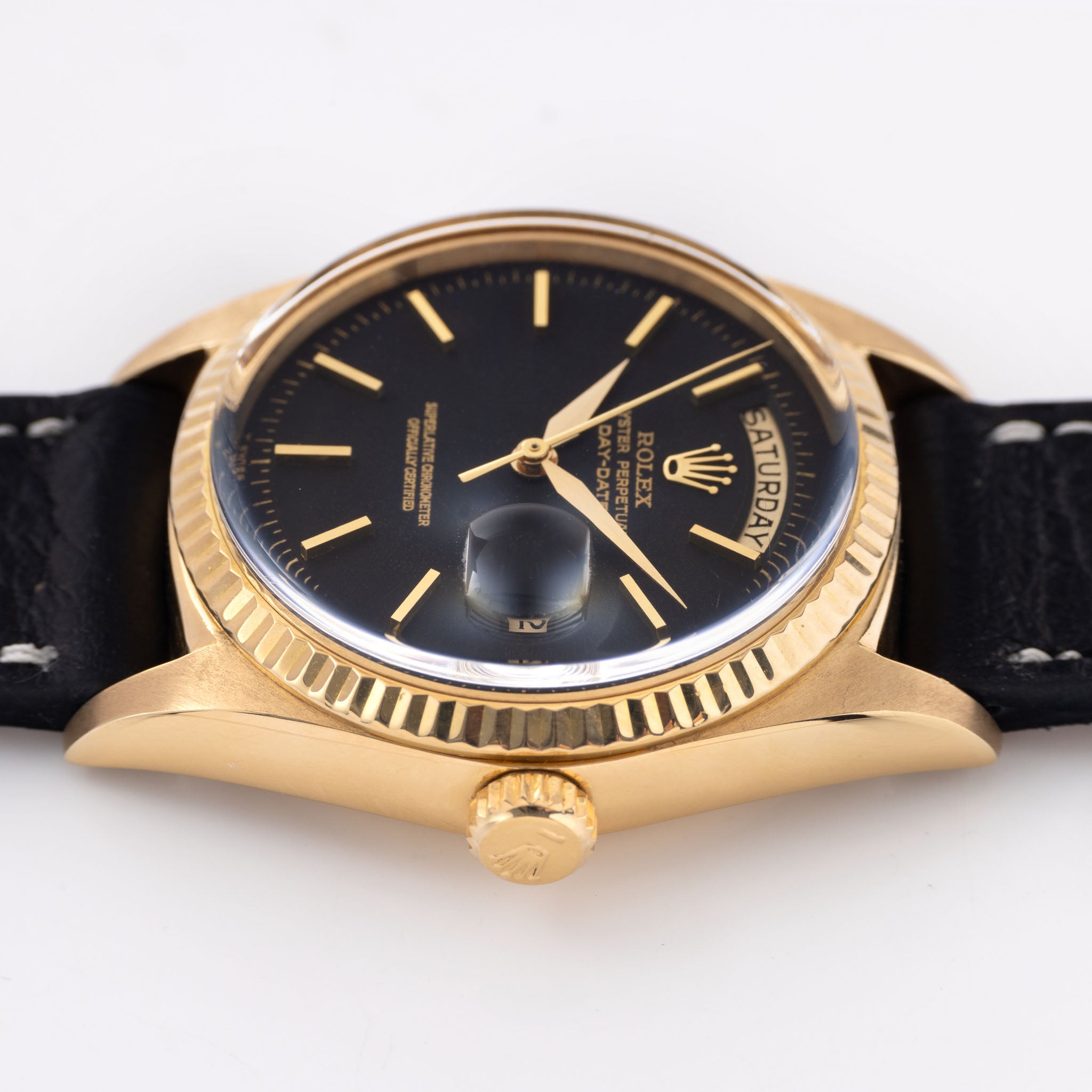 Rolex Day-Date 1803 mattschwarzes No-Lume Zifferblatt