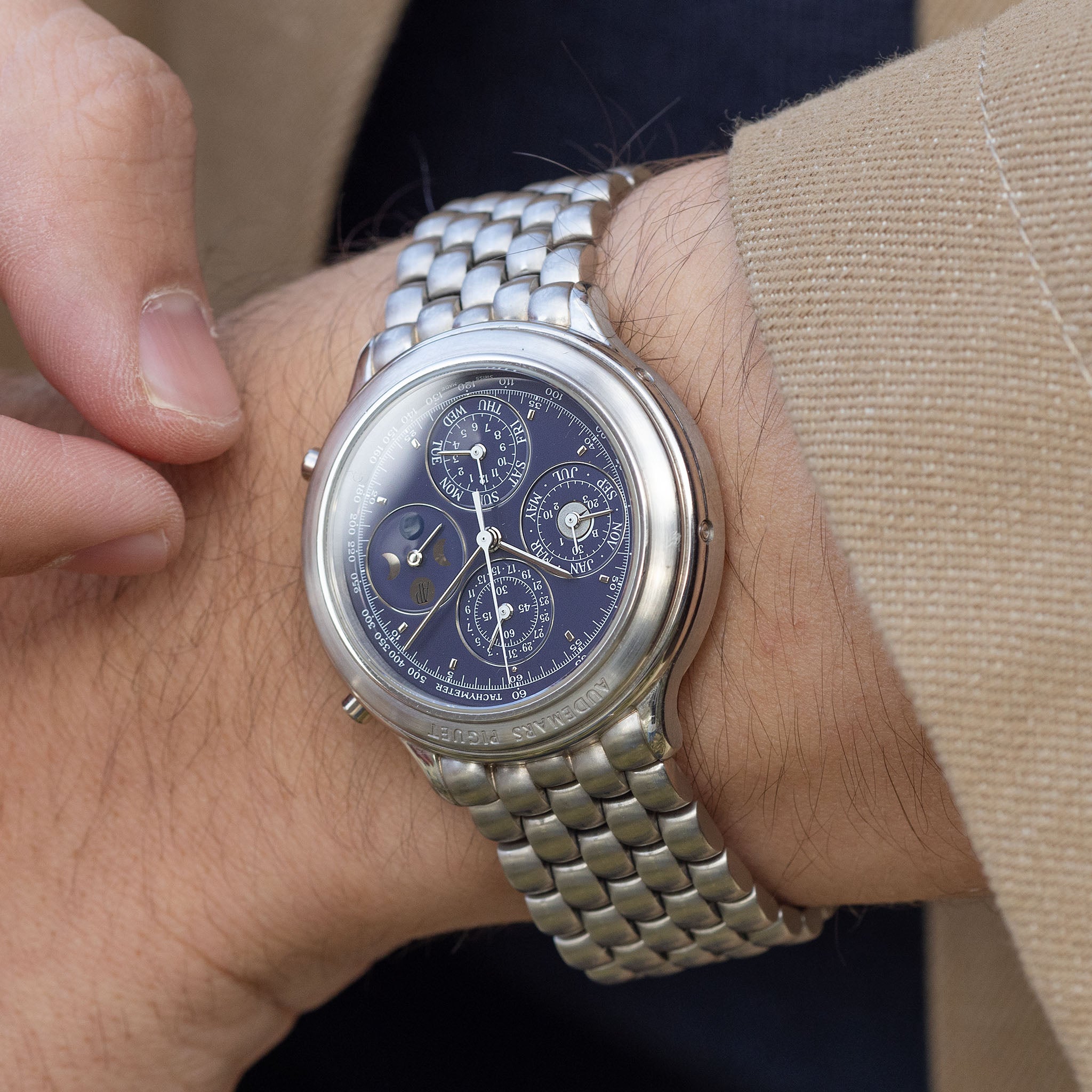 Audemars Piguet Huitième Platinum Perpetual Calendar Chronograph Referenz 25751PT