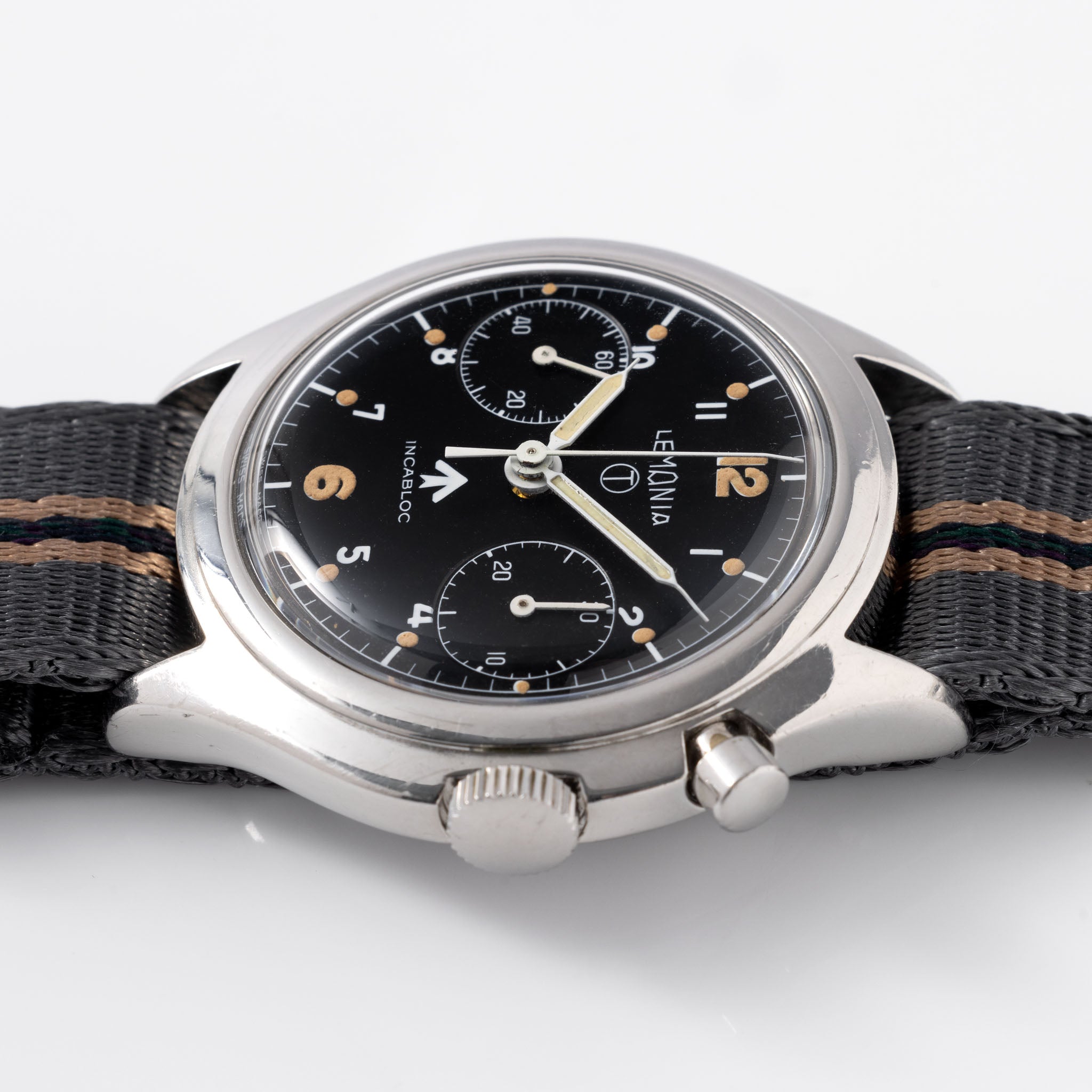 Lemania Monopusher Chronograph "British Armed Forces Issued"