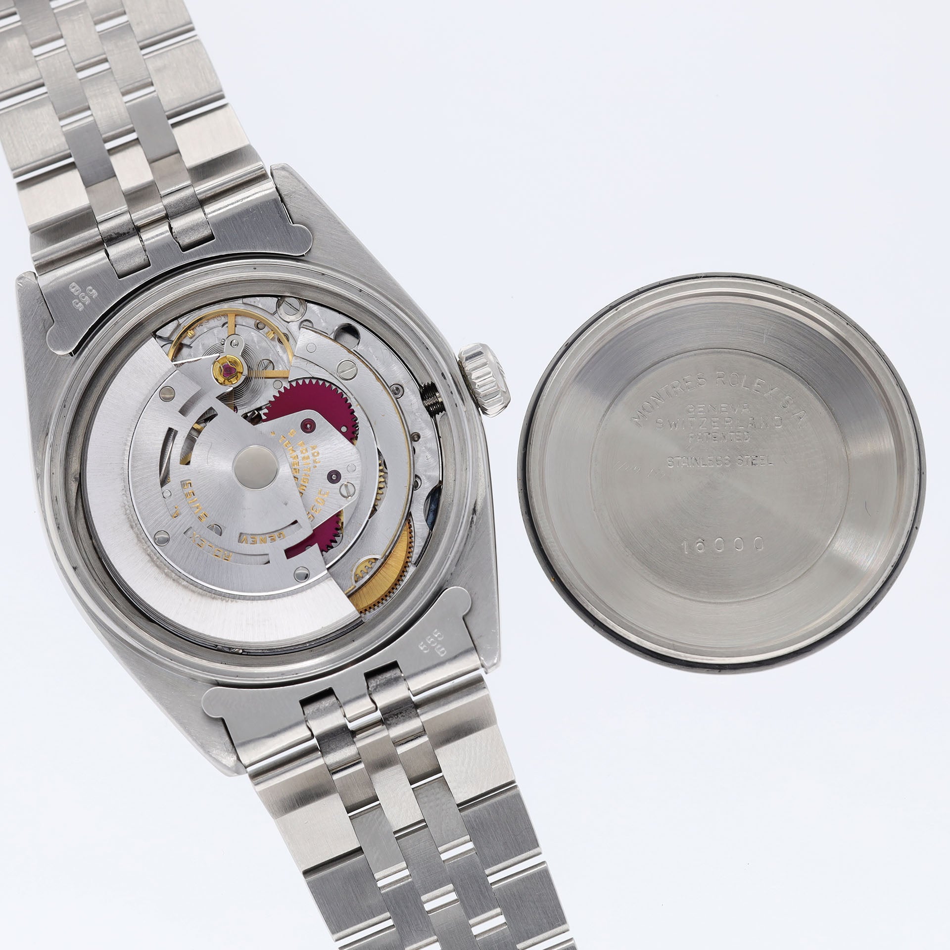 Rolex 16030 Datejust Polar Weißes Zifferblatt Mit Pumpkin Patina