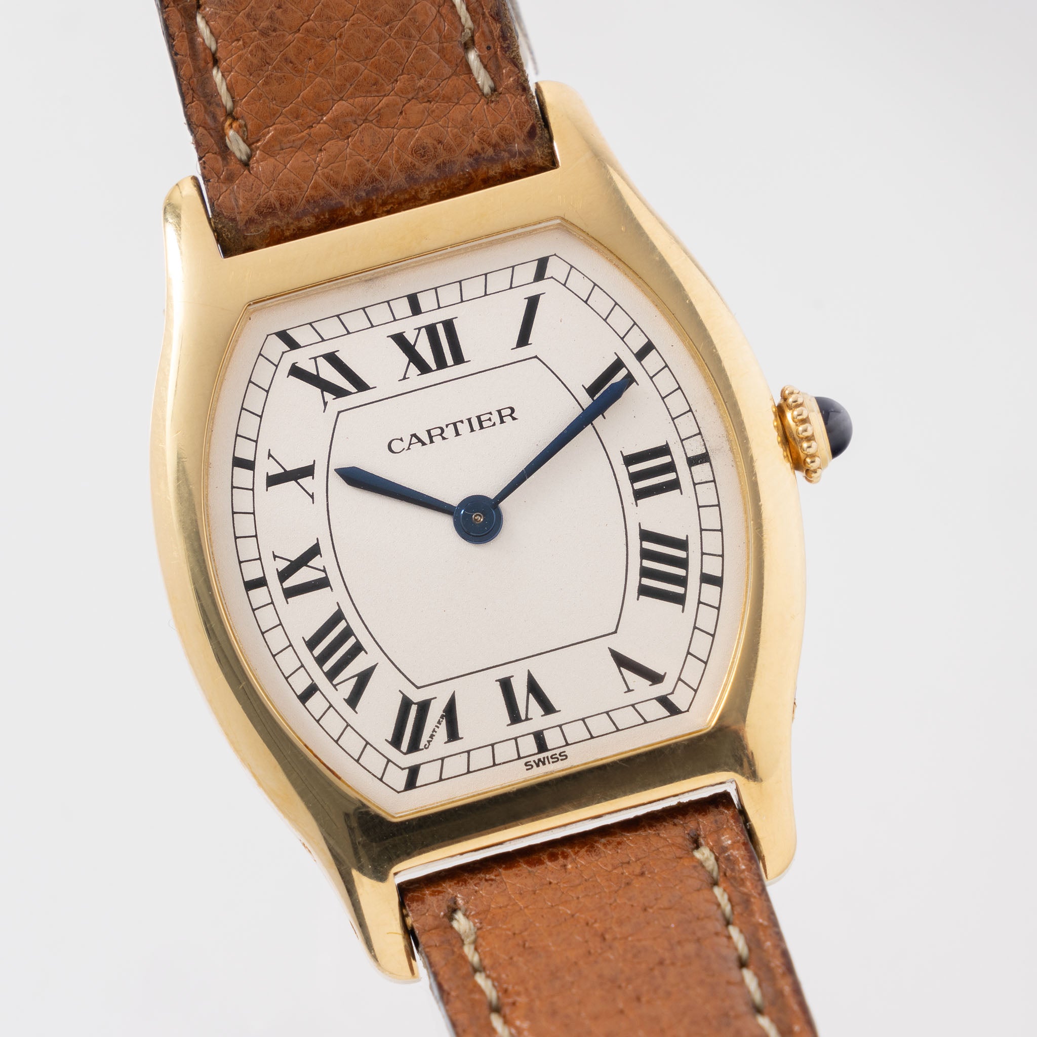 Cartier Tortue Ultra Thin mit Box und Papieren aus den 1980er