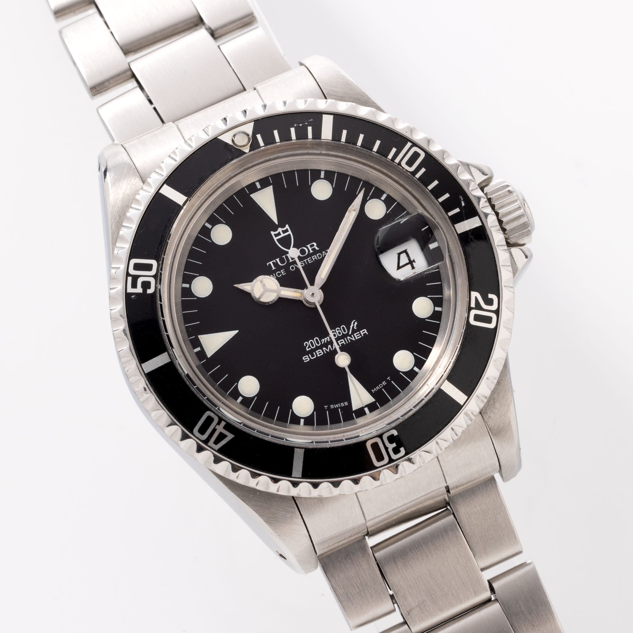 TUDOR SUBMARINER DATE 79090 Schwarzes Zifferblatt