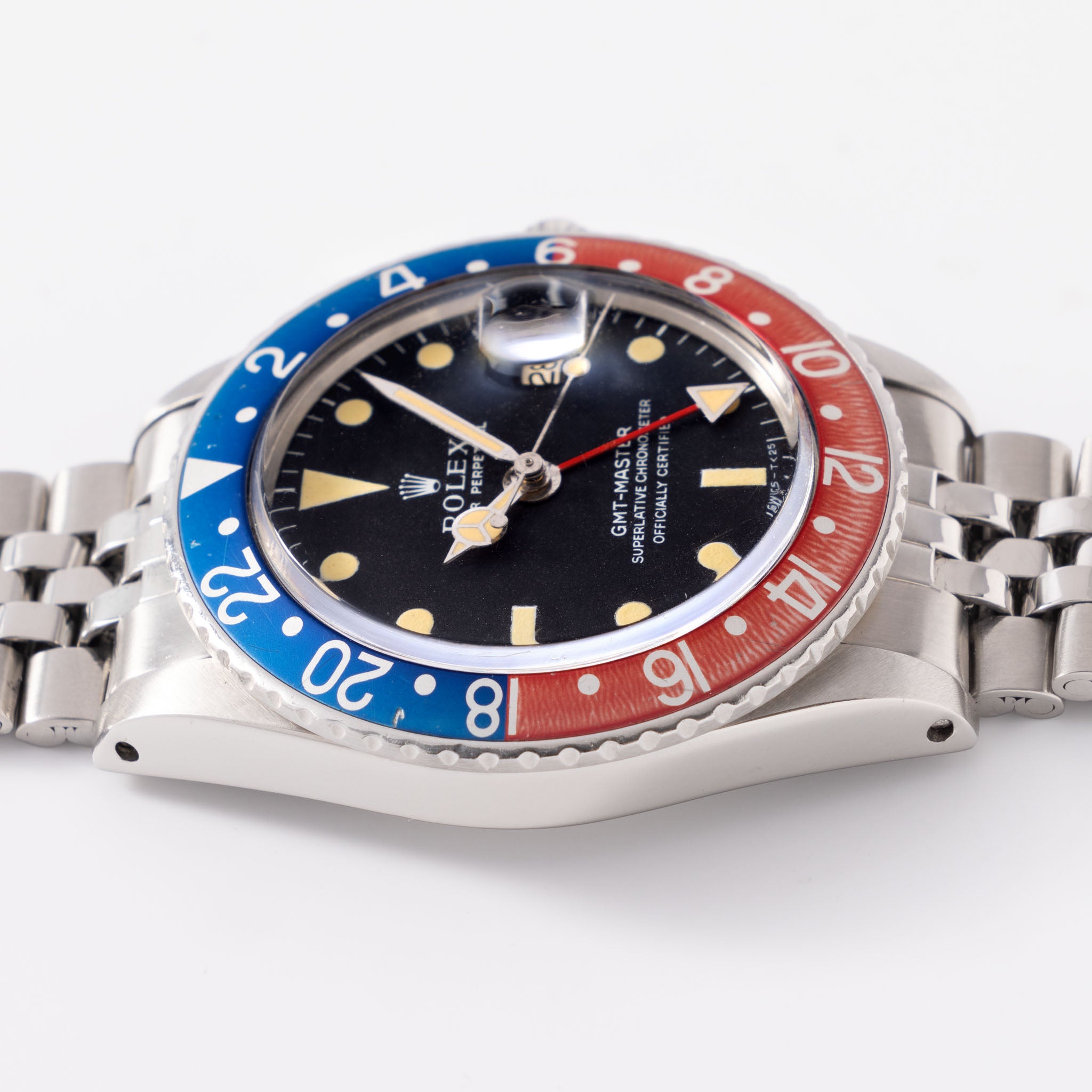 Rolex GMT-Master 1675 MK1 Long-E Zifferblatt