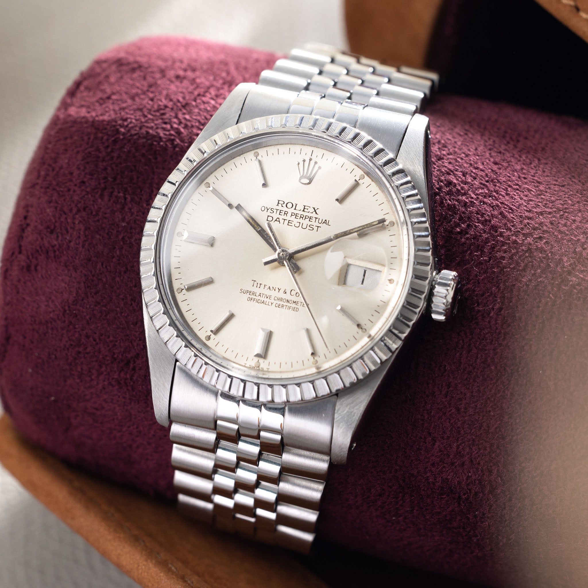 Rolex Datejust 16220 Tiffany & Co Zifferblatt