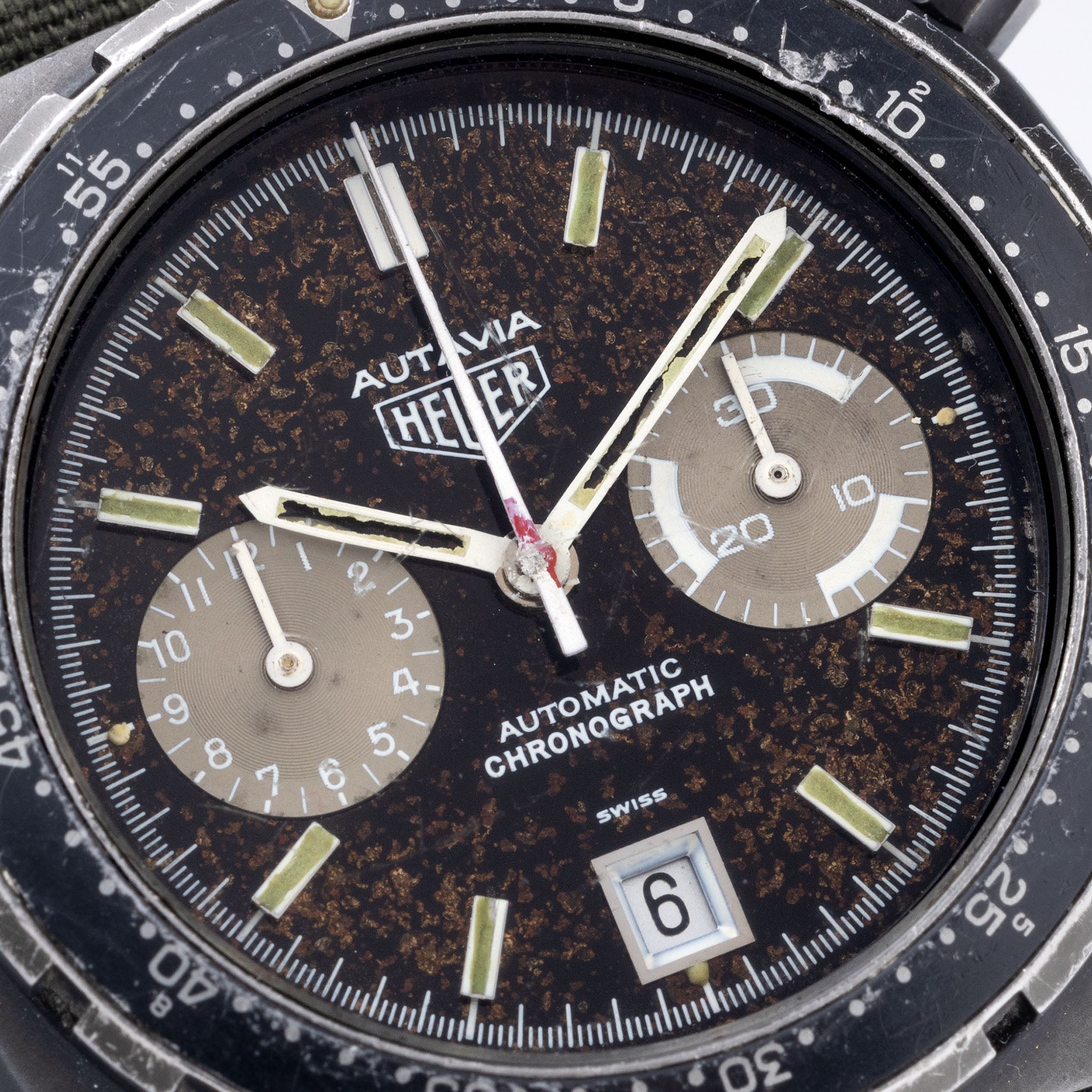 Heuer Autavia 113.603 Israel Defence Force Mit Tropical Zifferblatt