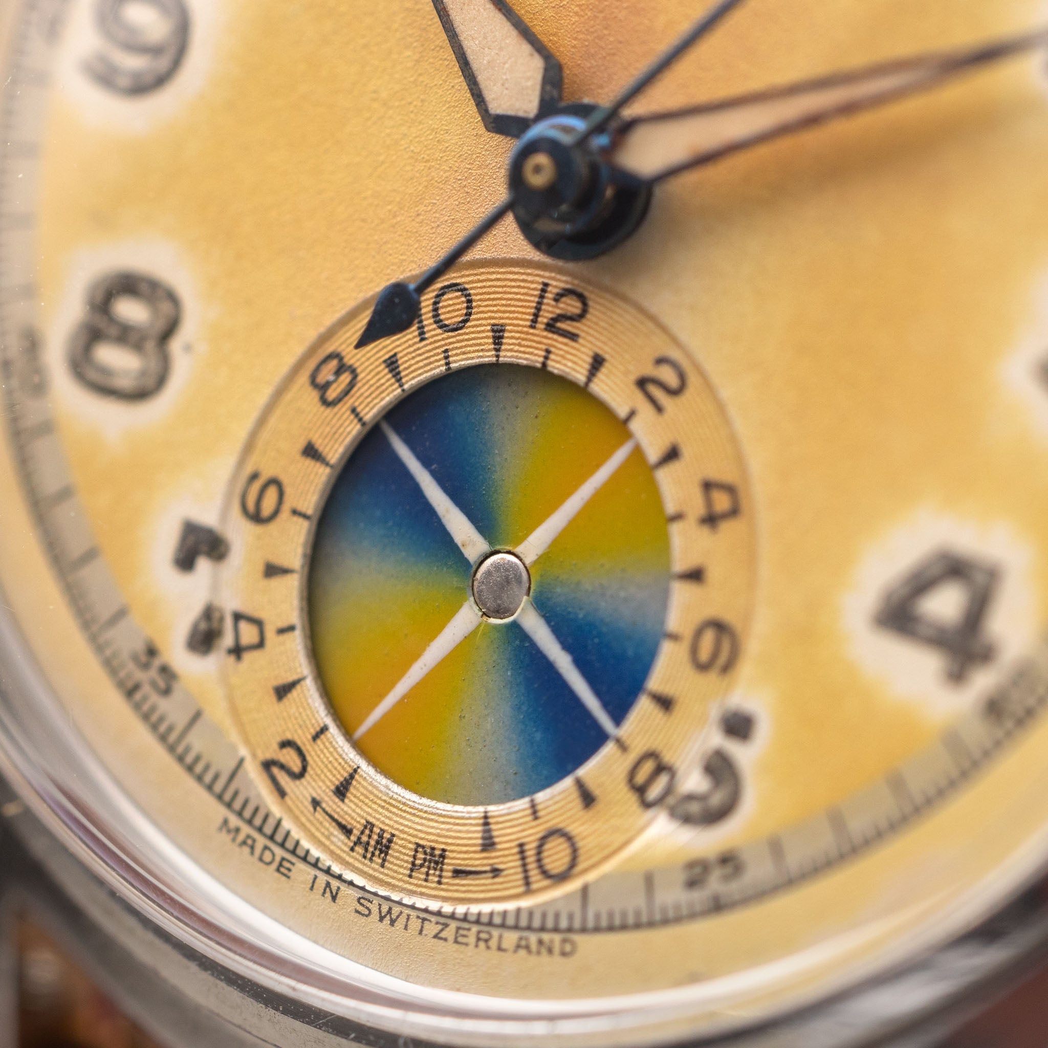 Heuer Solunar Erste Generation In Stahl