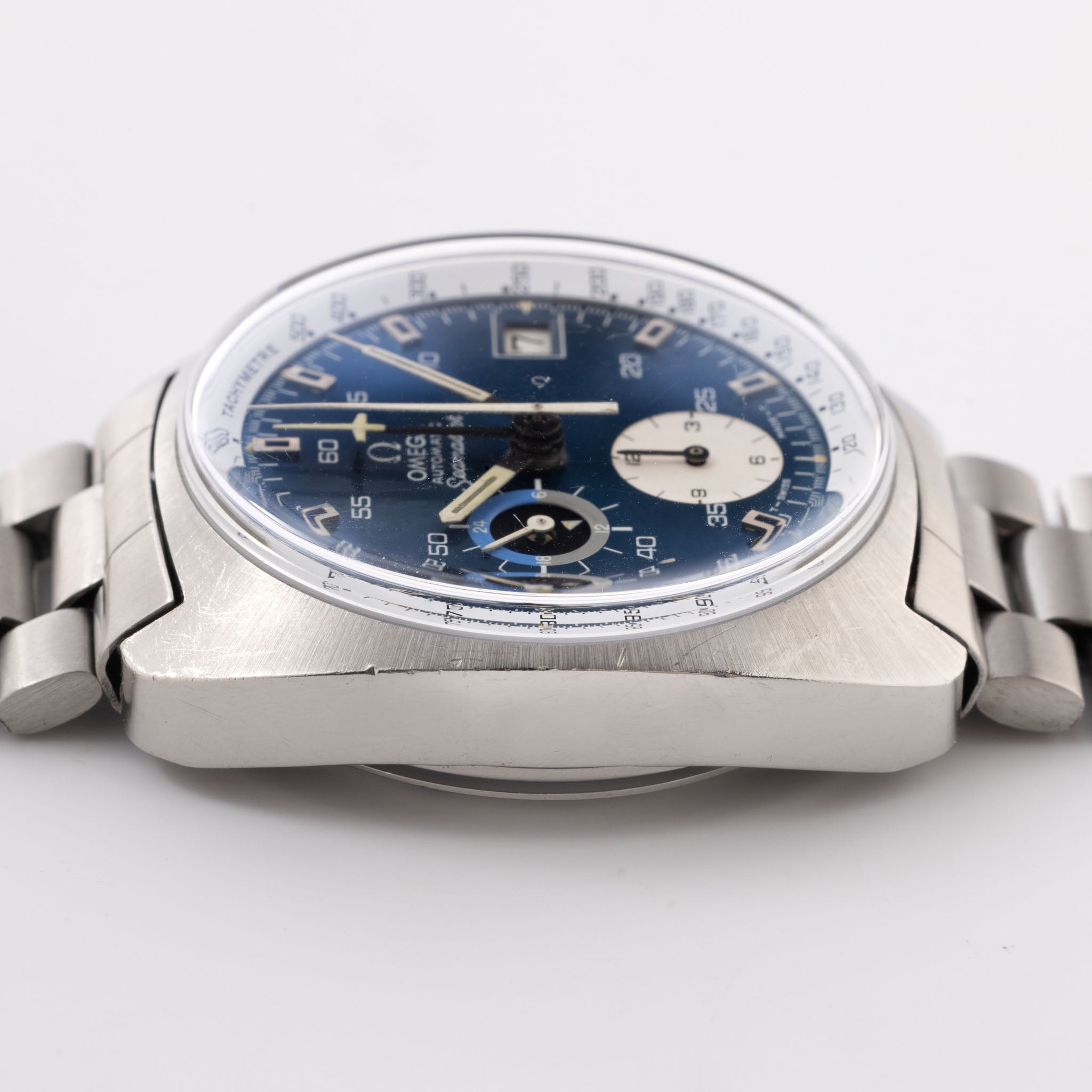 Omega Seamaster 176.007 chronograph blaues Zifferblatt