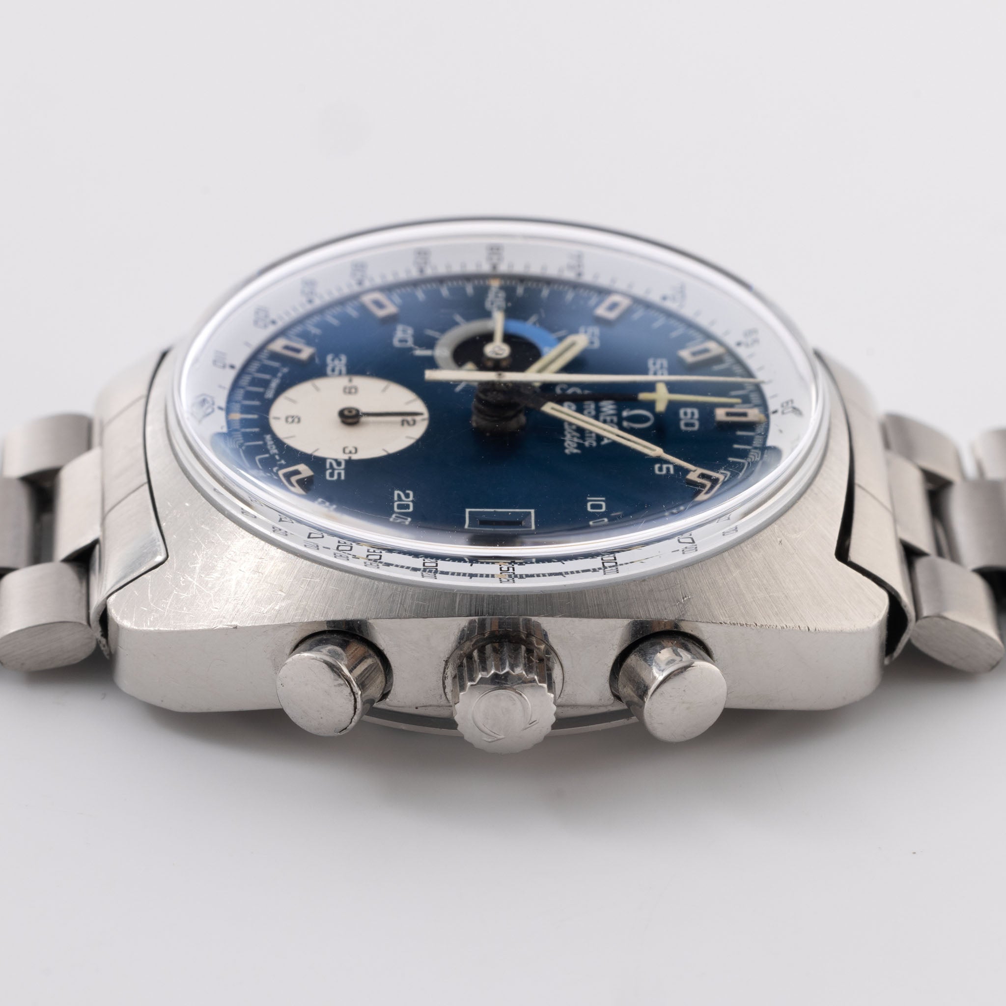Omega Seamaster 176.007 chronograph blaues Zifferblatt