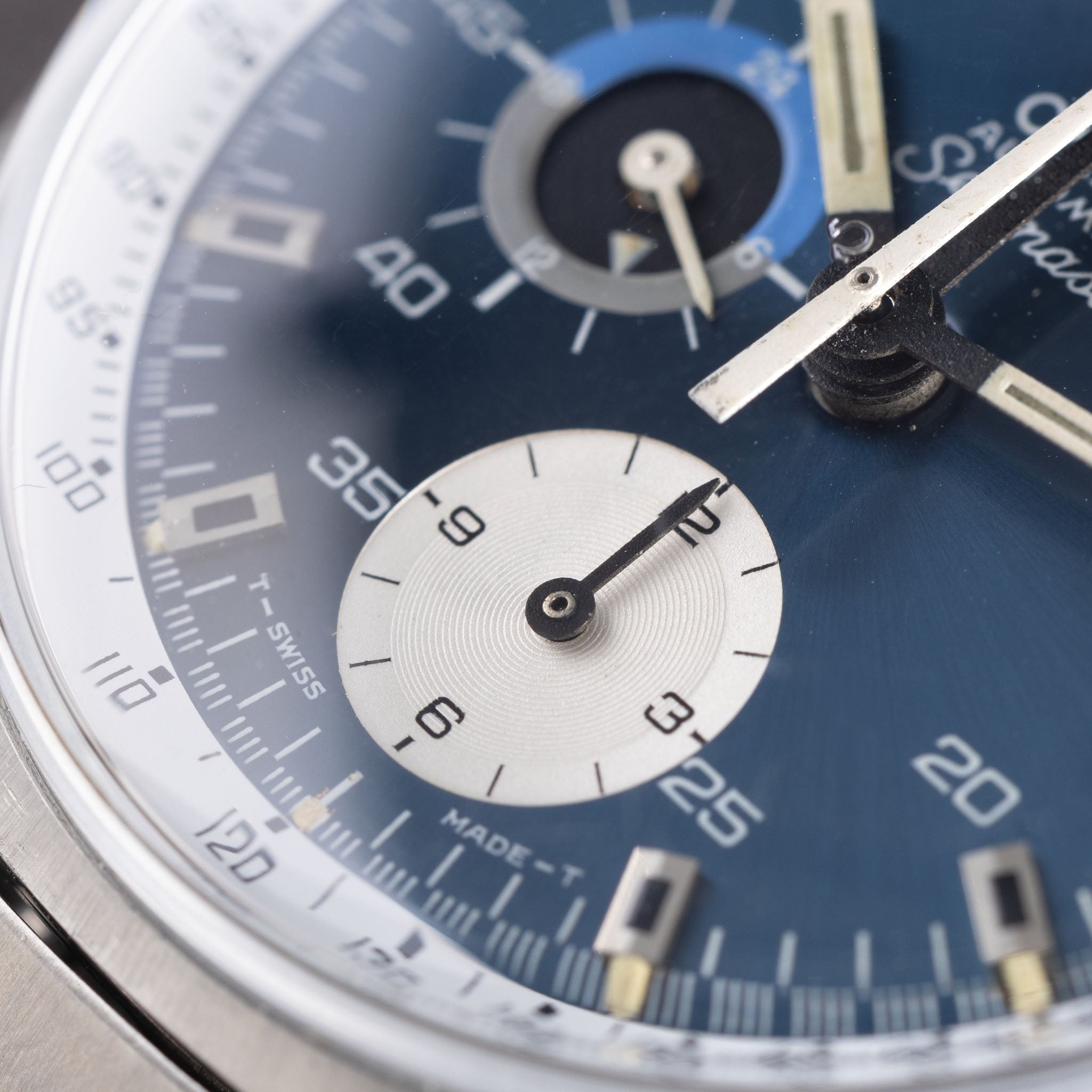 Omega Seamaster 176.007 chronograph blaues Zifferblatt