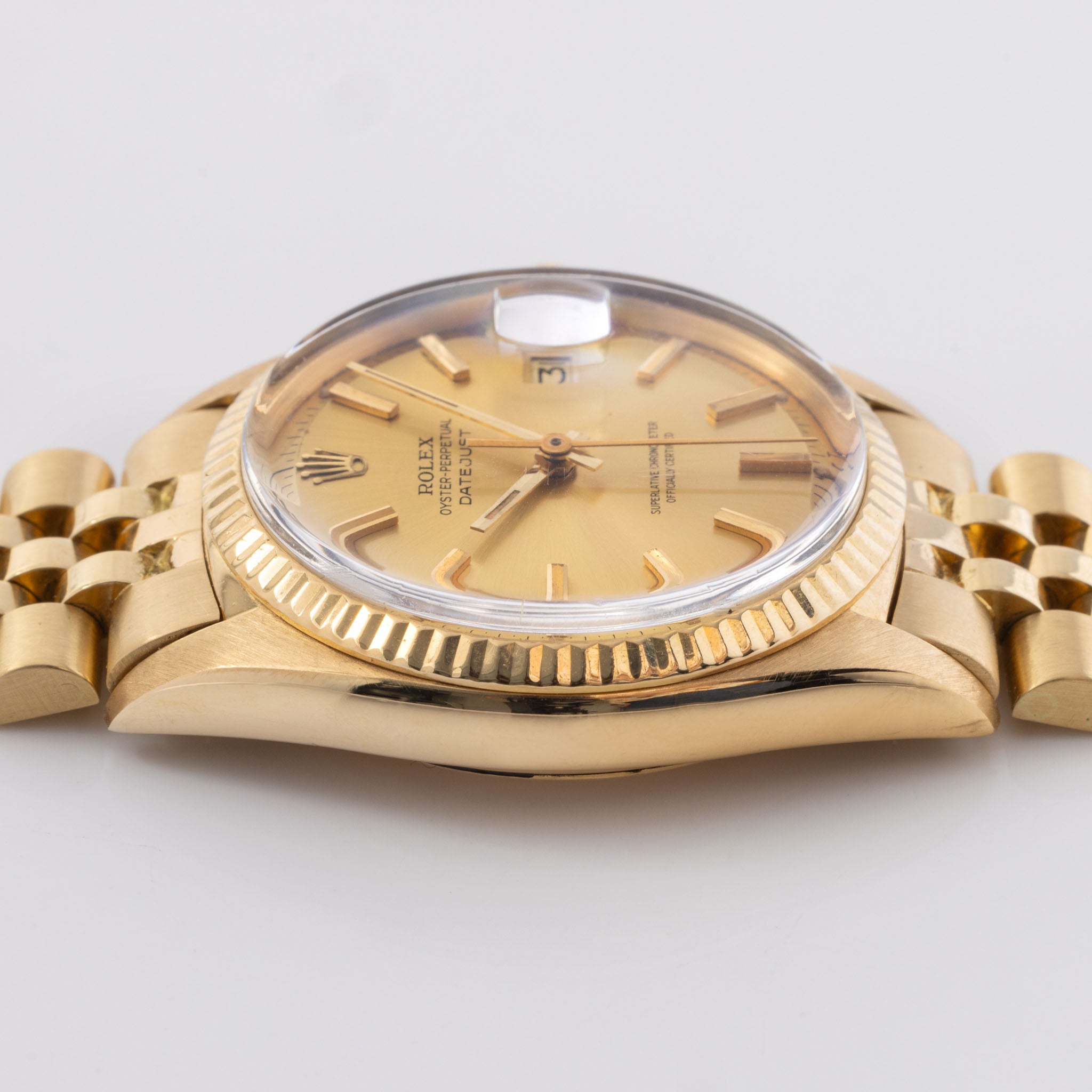 Rolex Datejust 1601/8 18k Gelbgold Champagner Zifferblat