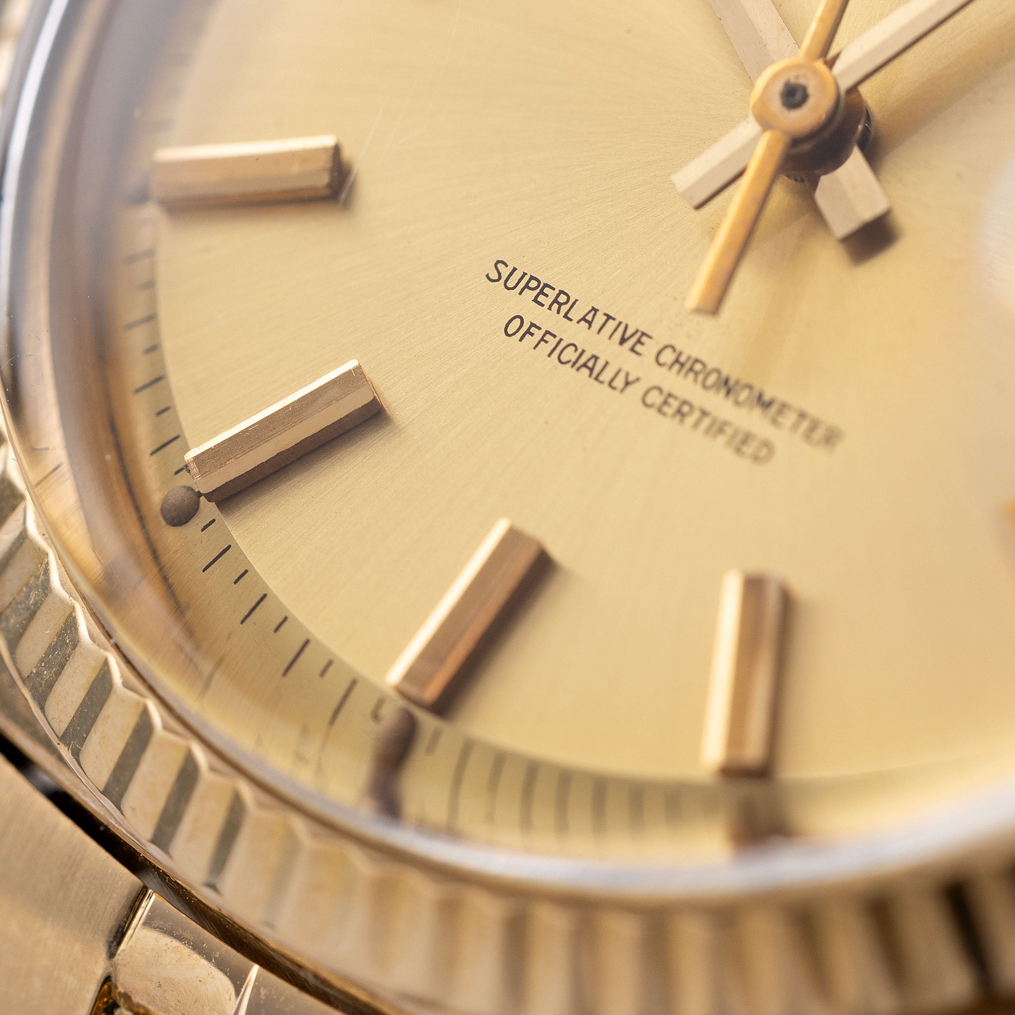 Rolex Datejust 1601/8 18k Gelbgold Champagner Zifferblat