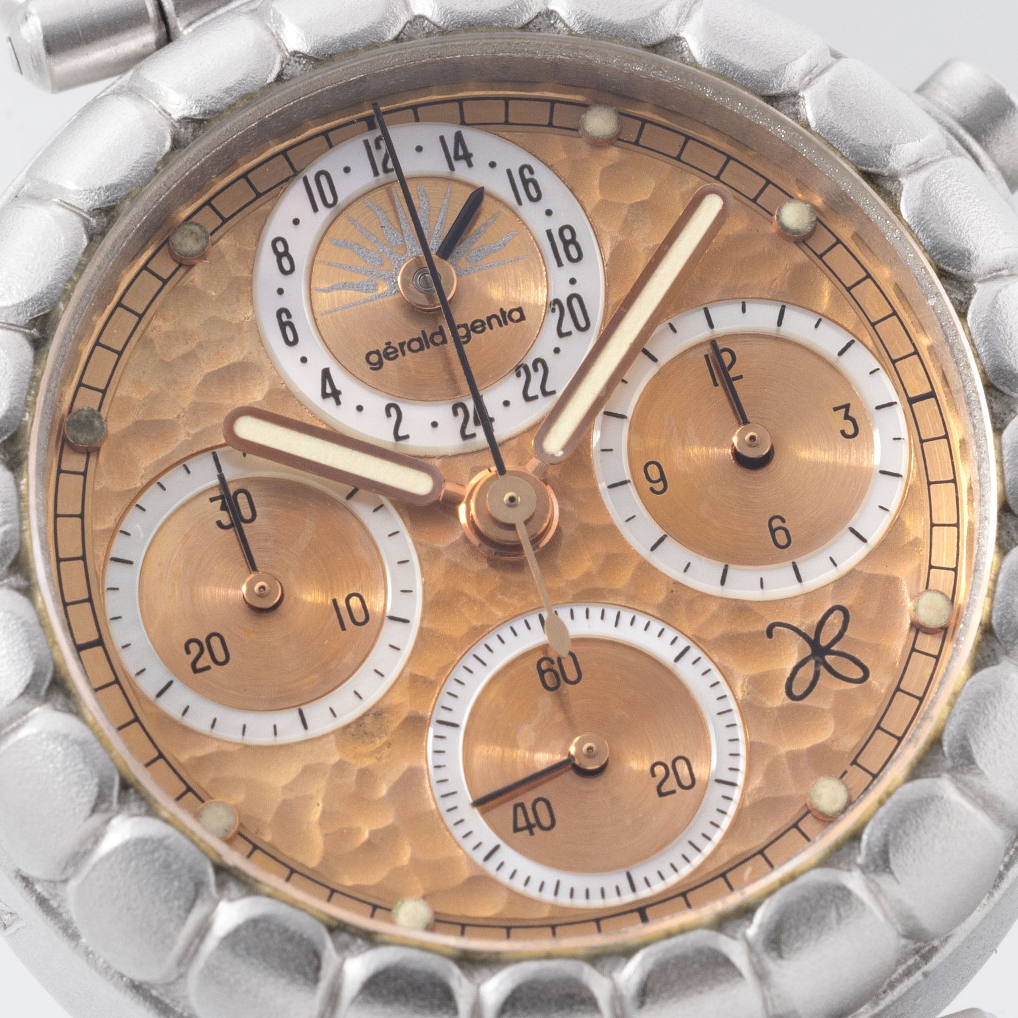 Gerald Genta Dual Time Chronograph Einzelstück in Platin