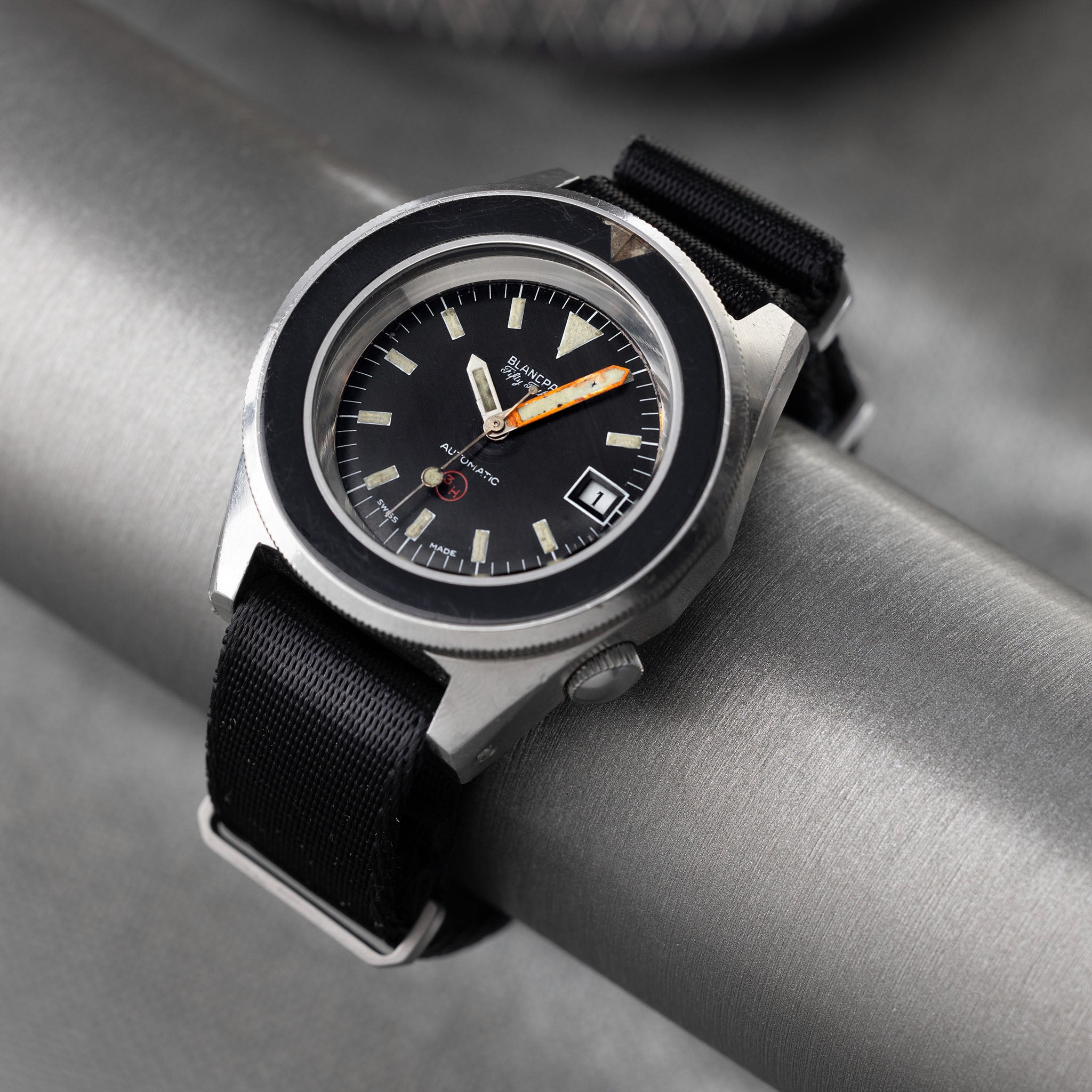 Blancpain Fifty Fathoms seltene 70er Jahre Bundeswehr Kampfschwimmer