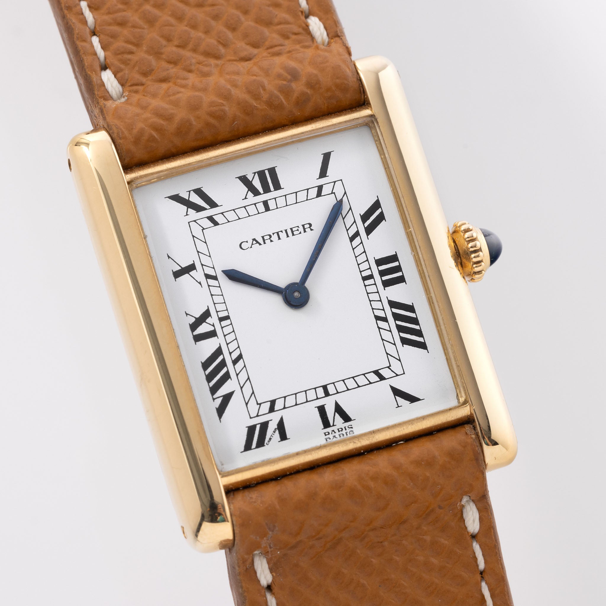 Cartier Tank Louis referenz 96019 18k Gelbgold extra flat