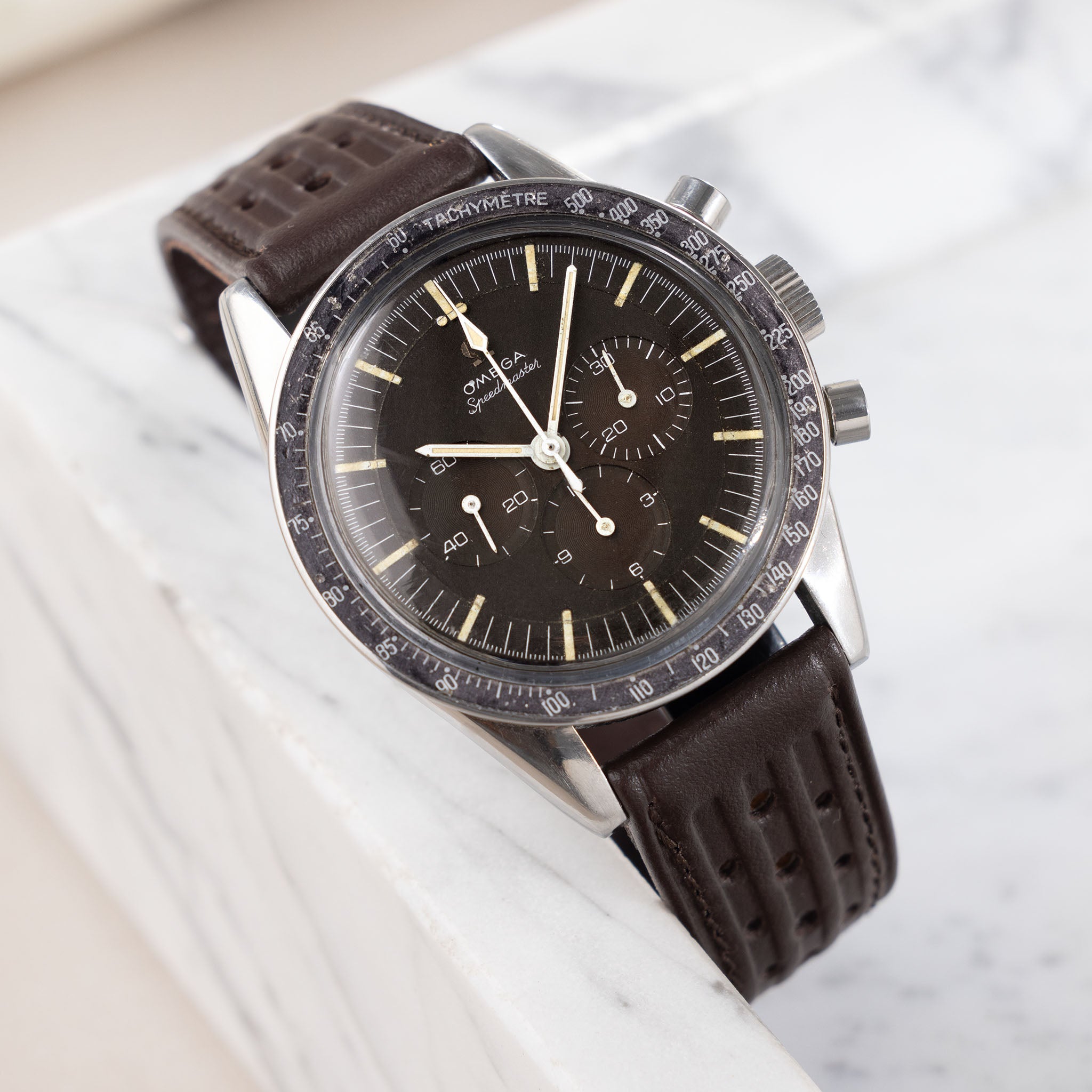 Omega Speedmaster 105.003 Ed White Tropical Zifferblatt