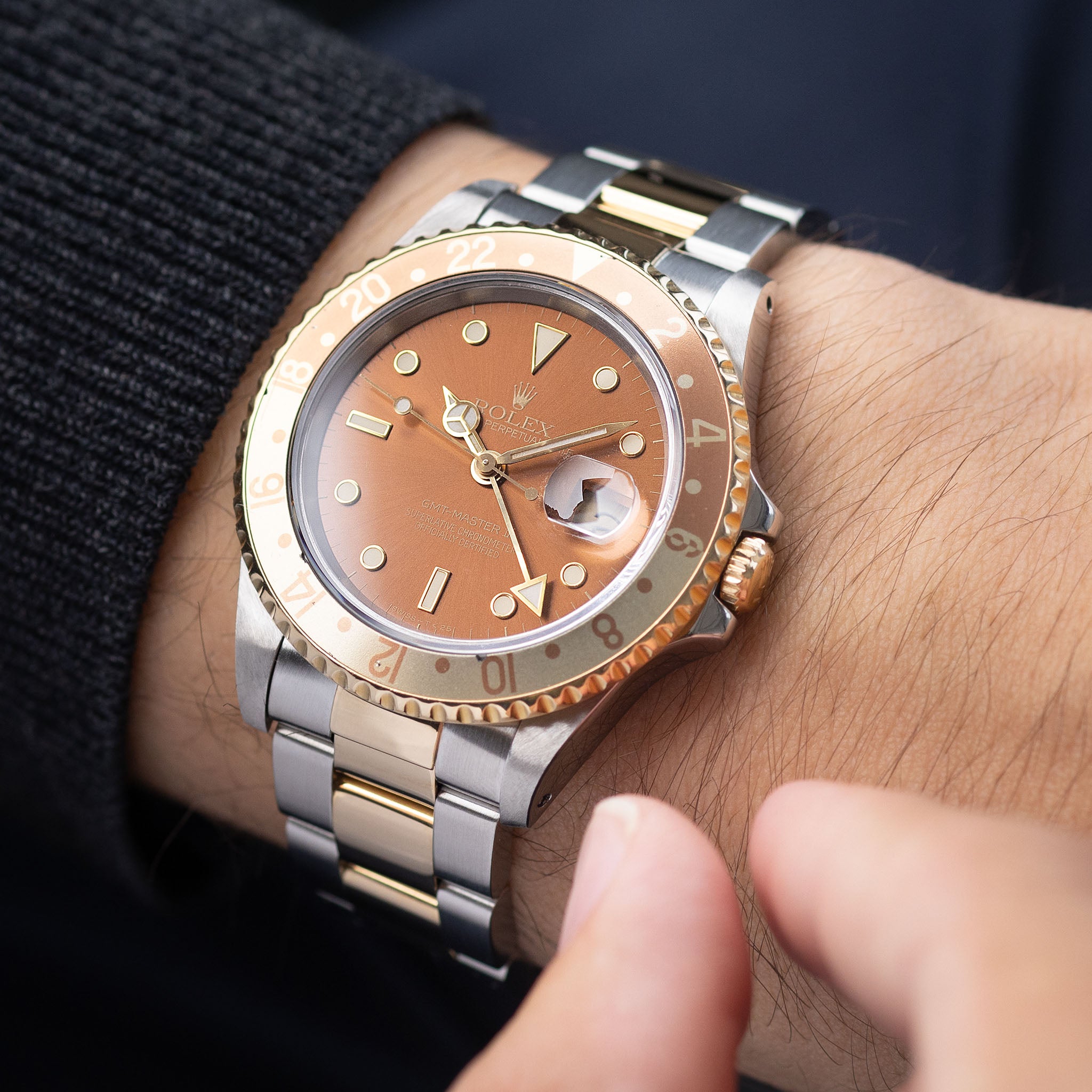 Rolex GMT-Master II Referenz 16713 Root Beer