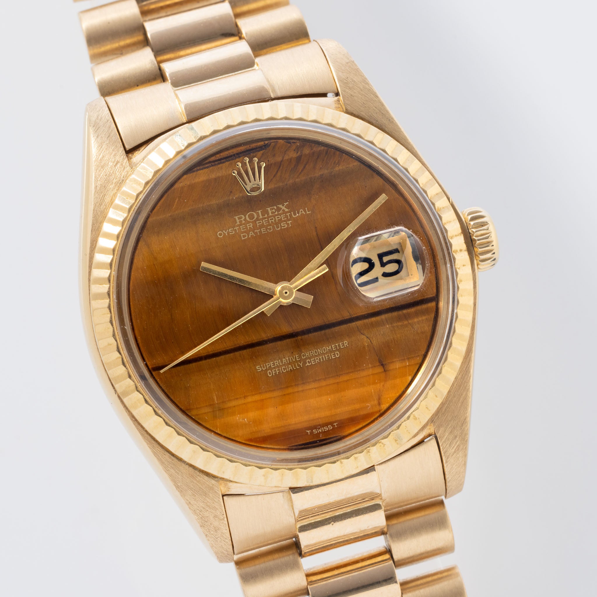 Rolex Datejust 1601/8 Tiger Eye Stein-Zifferblatt