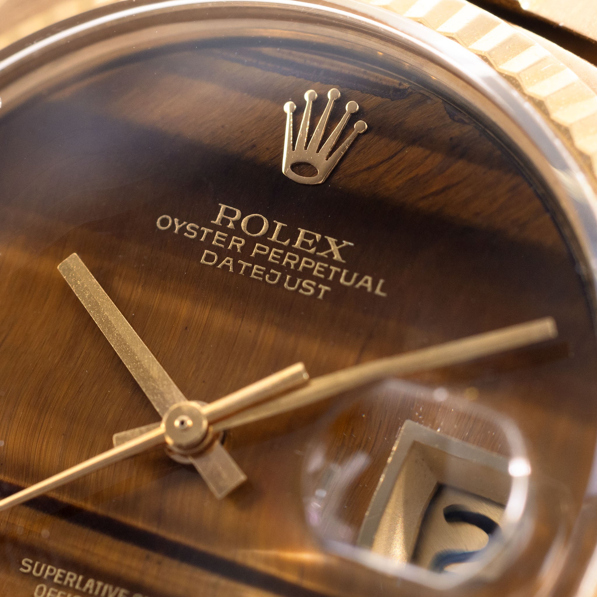 Rolex Datejust 1601/8 Tiger Eye Stein-Zifferblatt