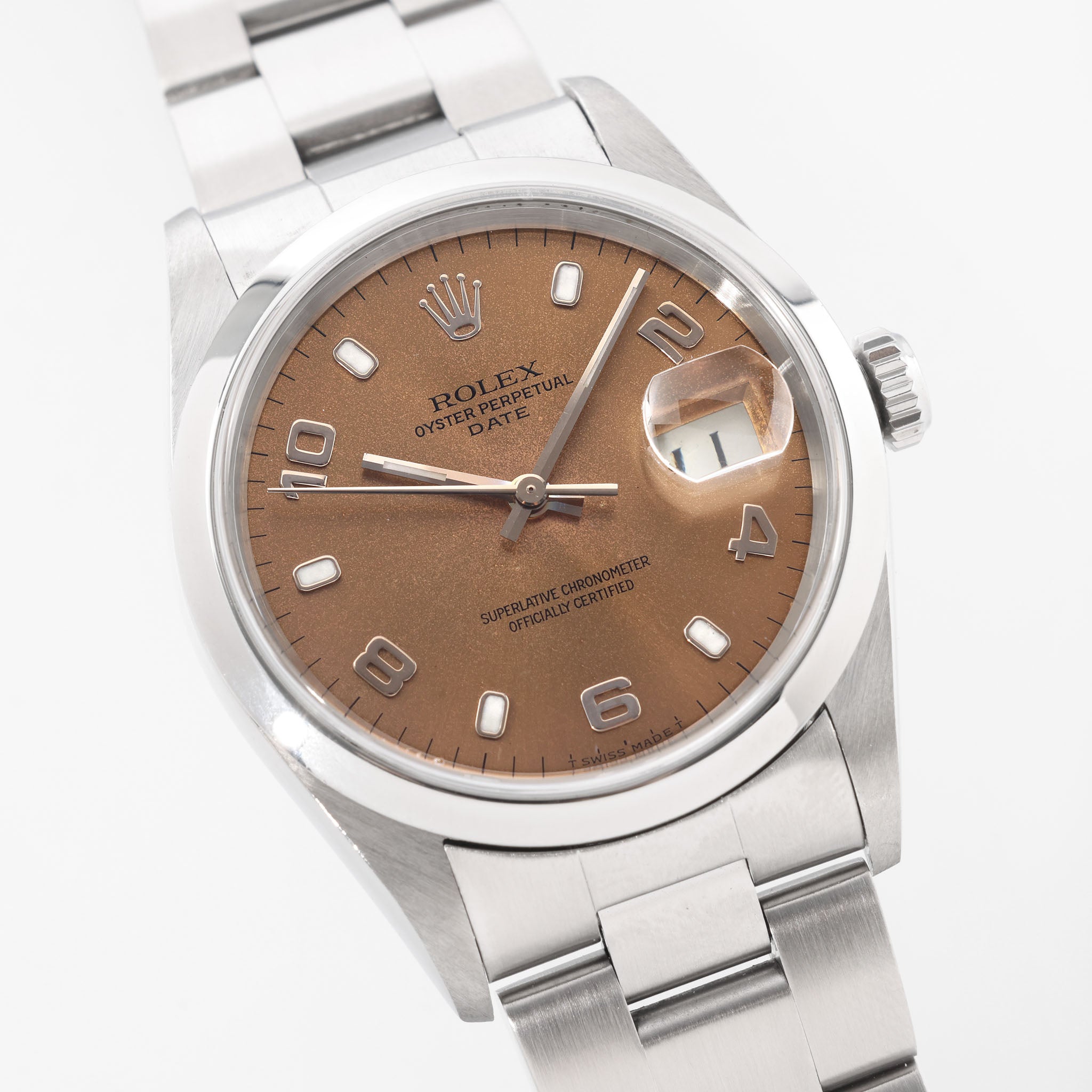 Rolex Oyster Perpetual Date 15200 Bronze Zifferblatt