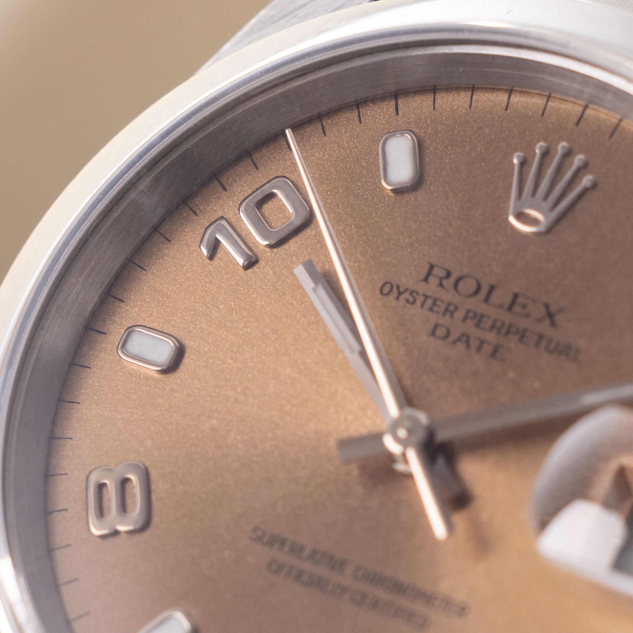 Rolex Oyster Perpetual Date 15200 Bronze Zifferblatt