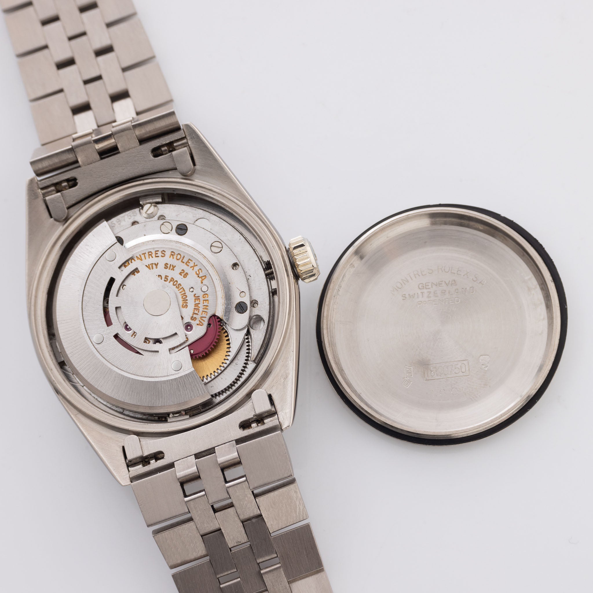 Rolex Datejust 1601/9 Weißgold mit graues Arrowhead Zifferblatt