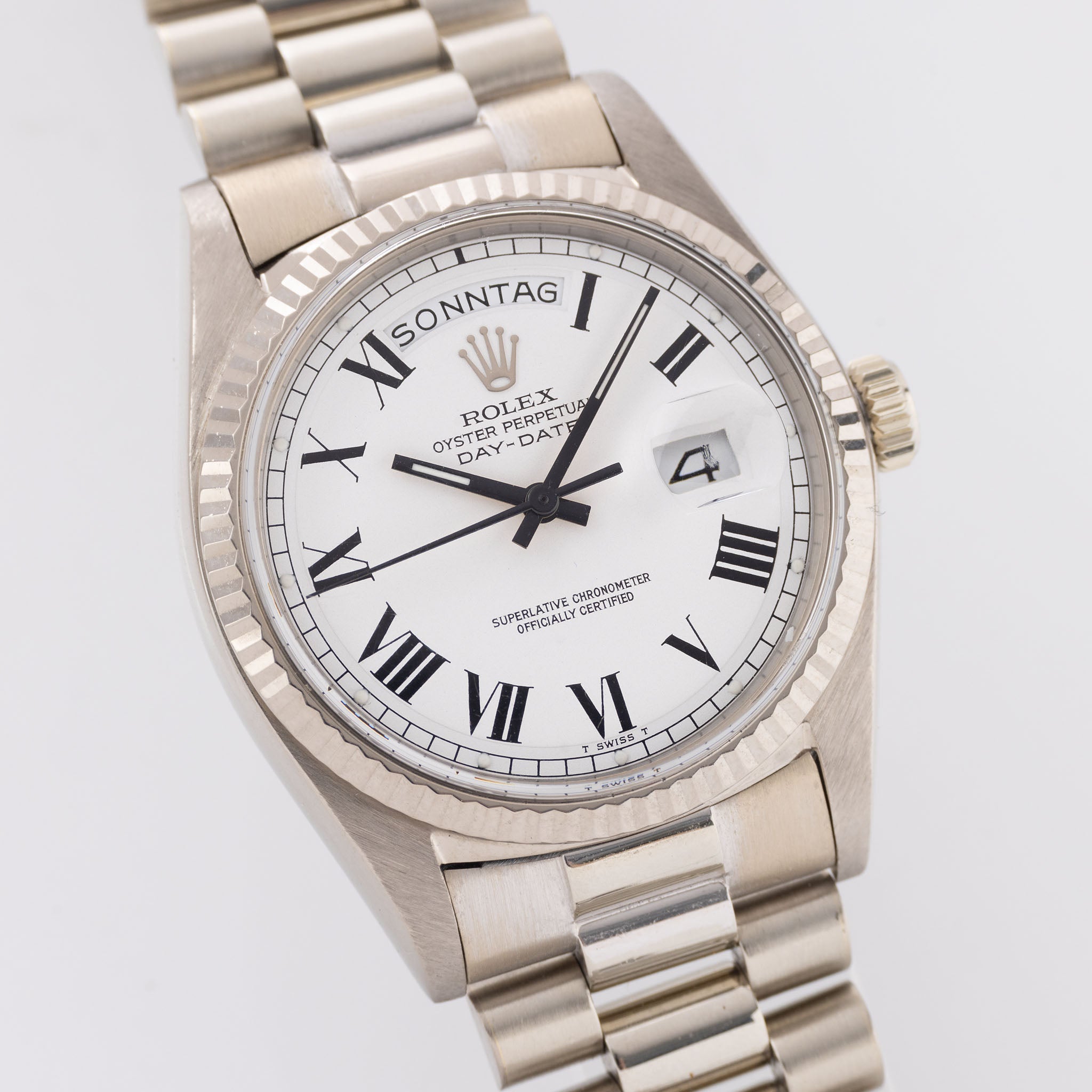 Rolex Day-Date 1803/9 Weißgold Buckley Zifferblatt