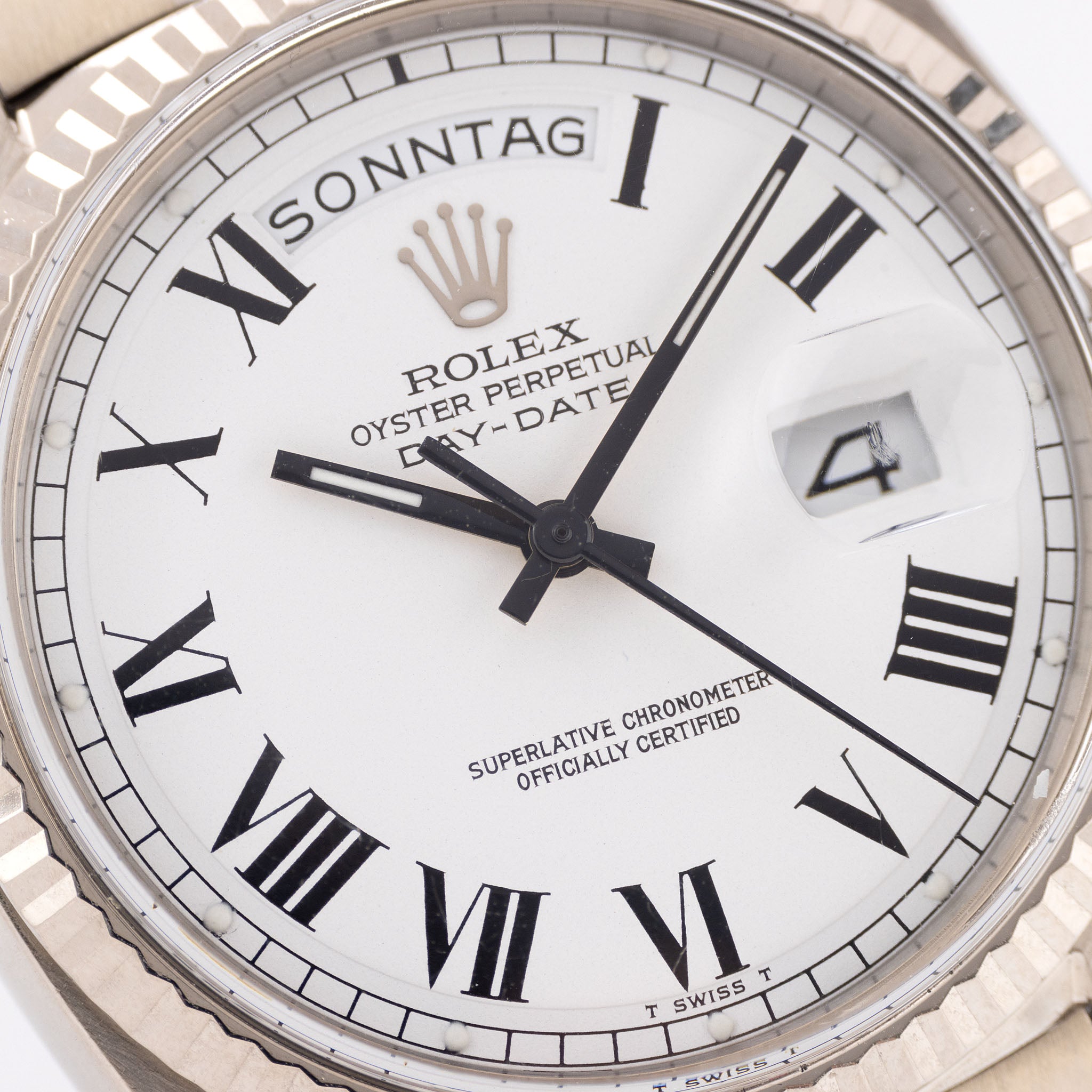 Rolex Day-Date 1803/9 Weißgold Buckley Zifferblatt