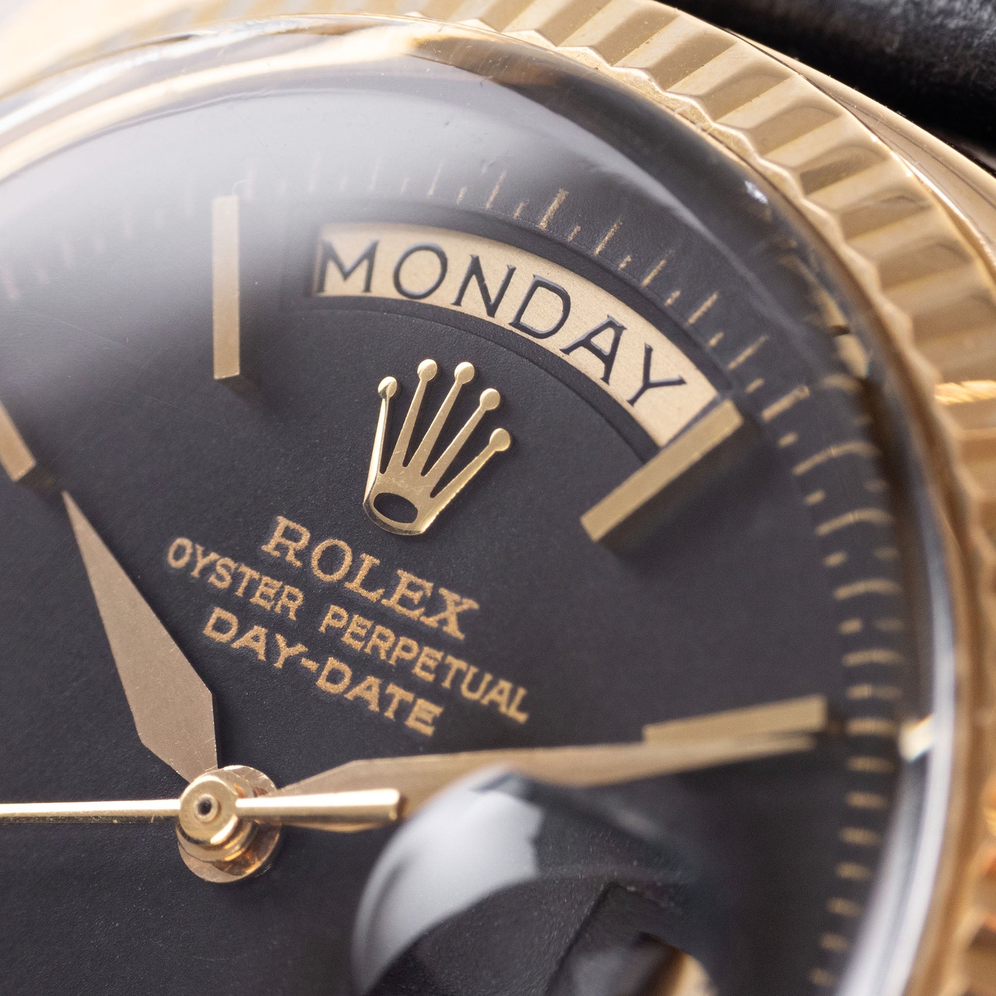 Rolex Day-Date 1803 mattschwarzes No-Lume Zifferblatt