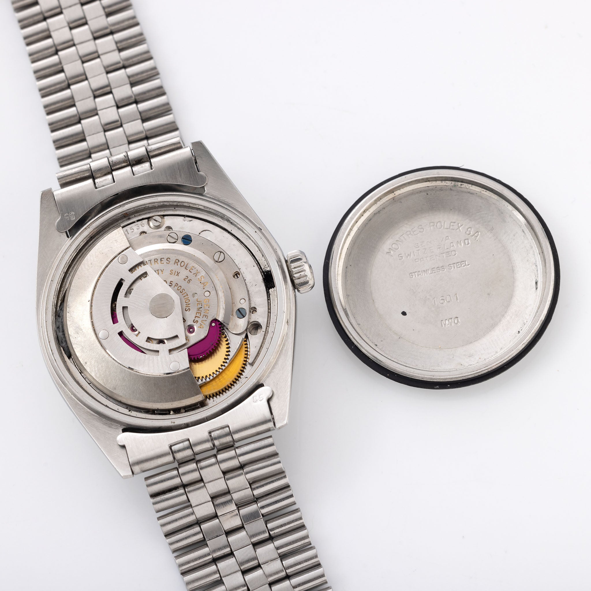 Rolex Datejust 1601 silber soleil mit Papieren