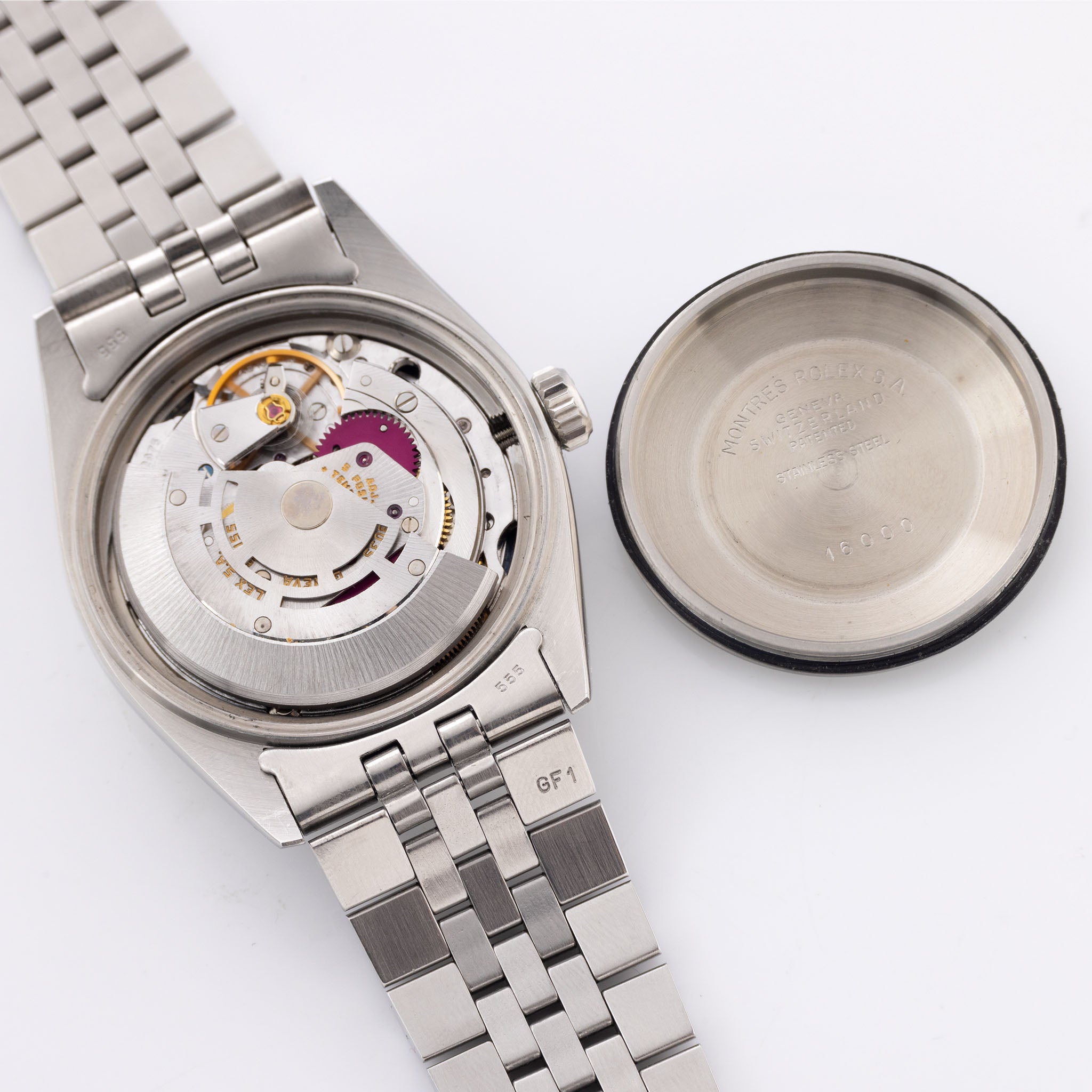 Rolex Datejust 16014 mit seltenes Blauem Chapter Ring Zifferblatt mit Spiegelei-Patina