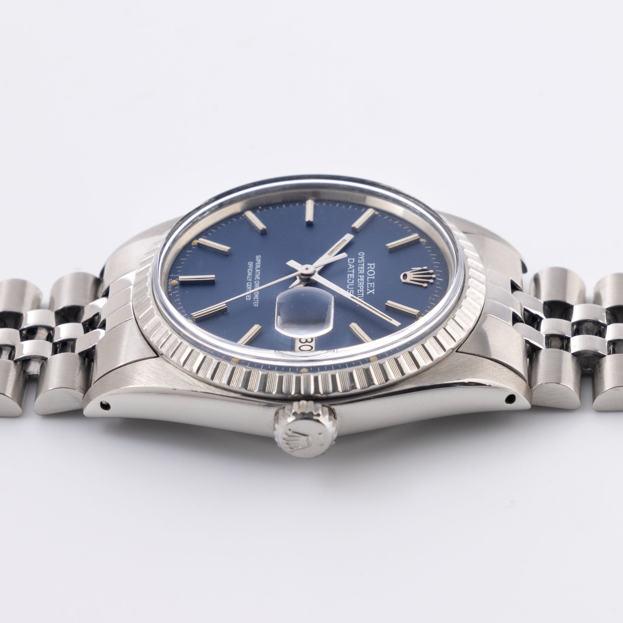 Rolex Datejust 1603 seltenes mattblaues Zifferblatt