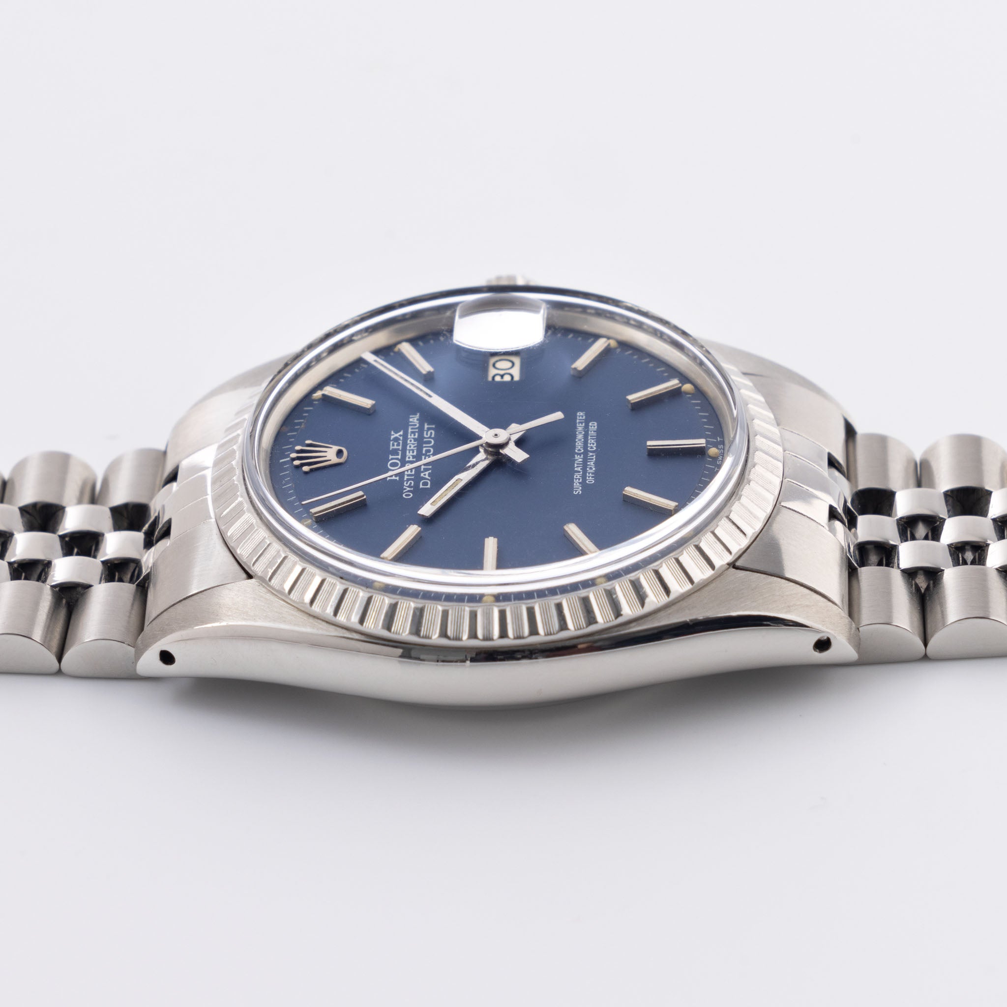 Rolex Datejust 1603 seltenes mattblaues Zifferblatt