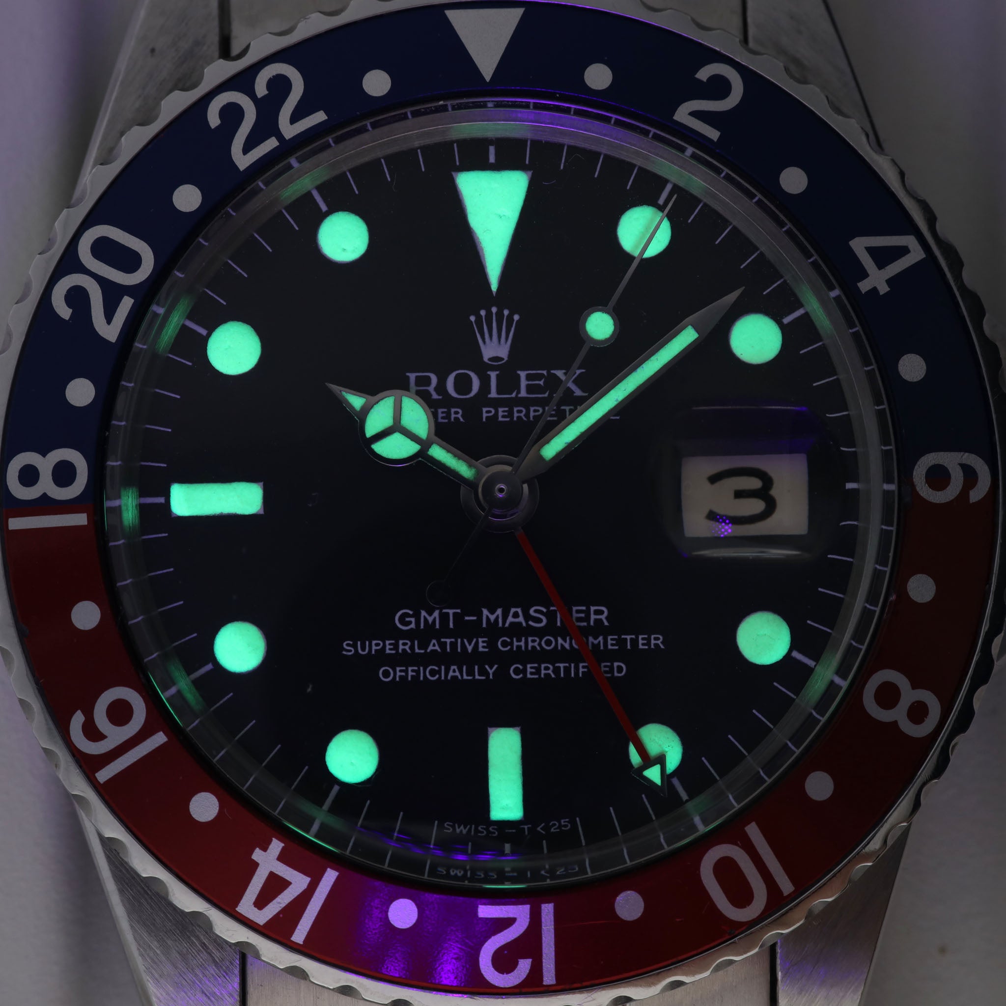 Rolex GMT-master 1675 MK0 Zinksulfide Zifferblatt