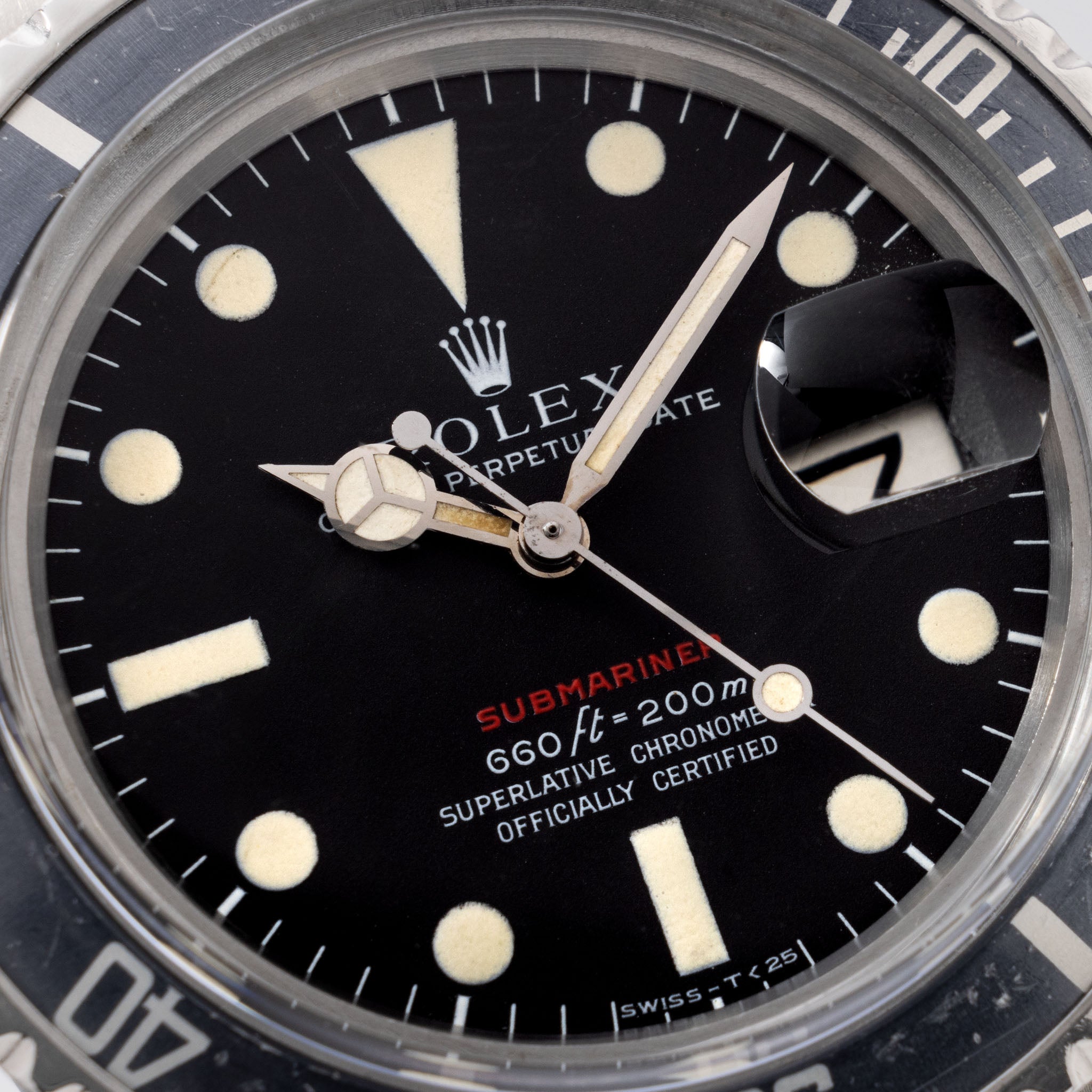 Rolex Submariner 1680 MK4 Red Sub Zifferblatt