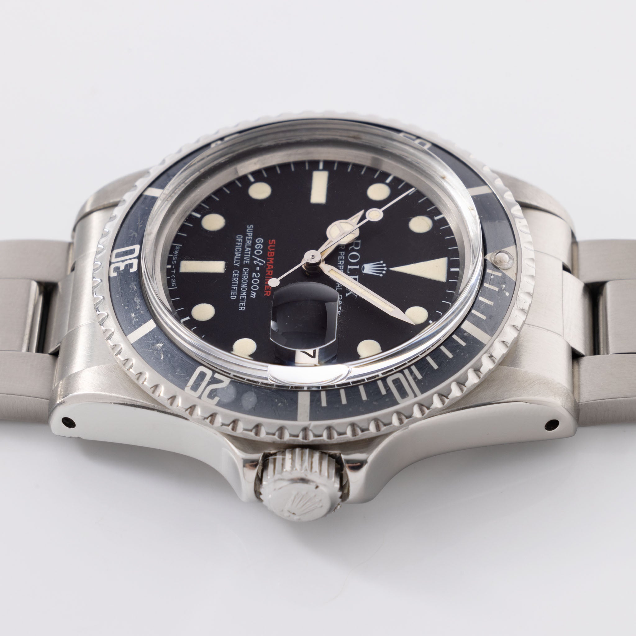 Rolex Submariner 1680 MK4 Red Sub Zifferblatt