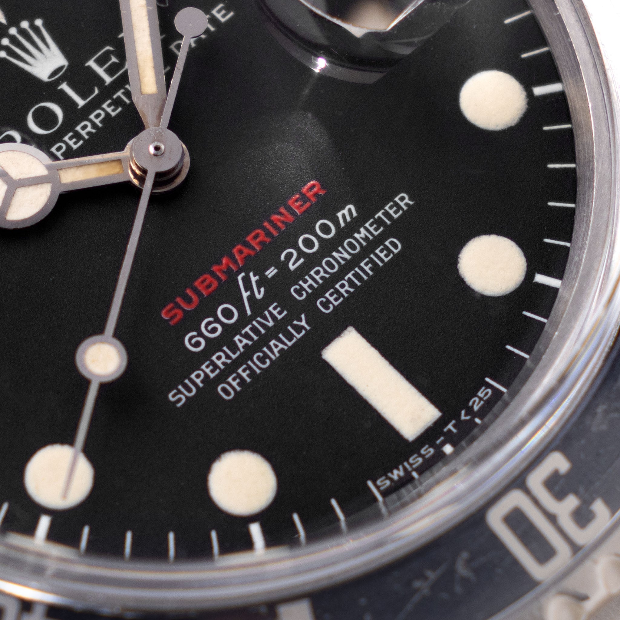 Rolex Submariner 1680 MK4 Red Sub Zifferblatt