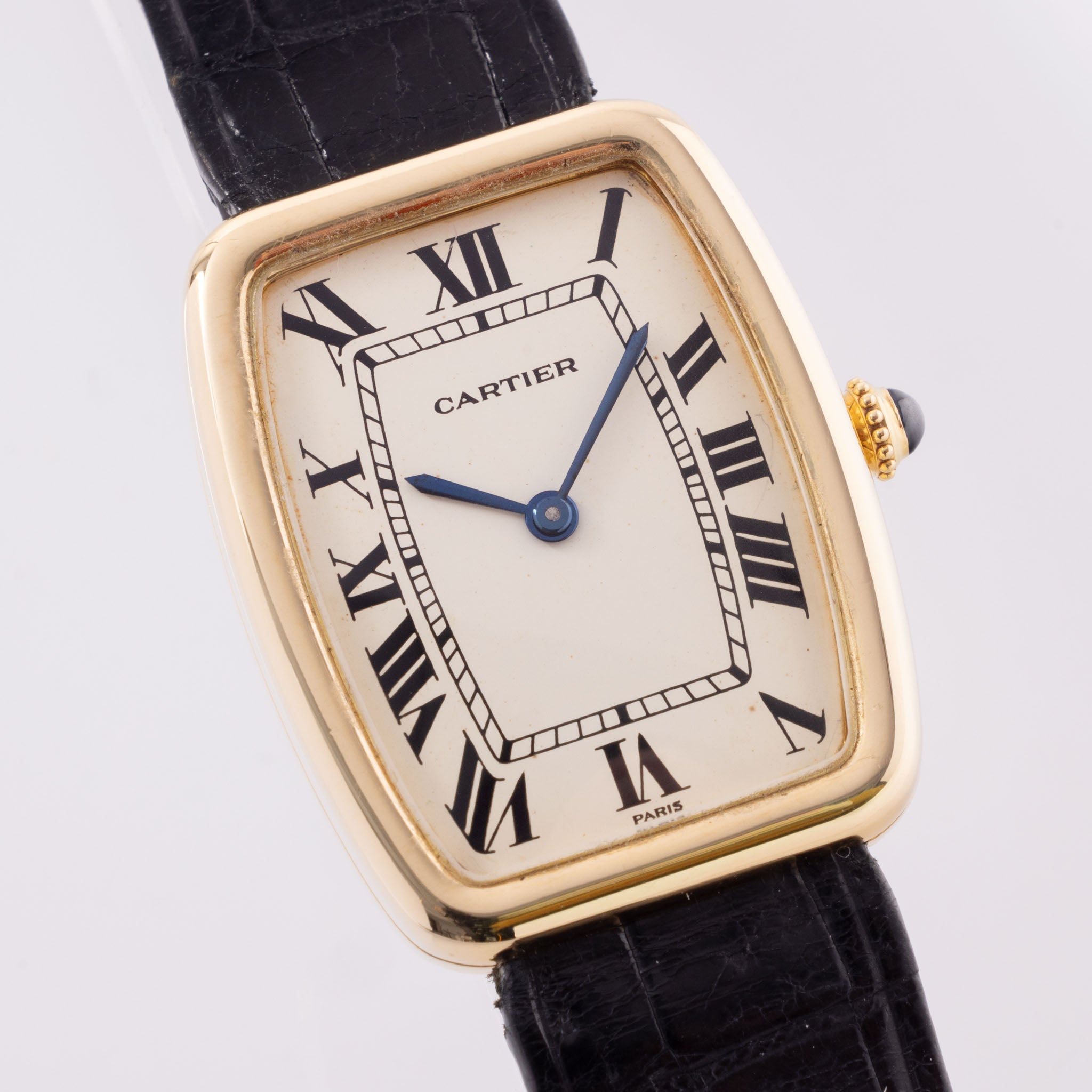 Cartier Fabergè tonneau 7810 paris Zifferblatt mit Papiere