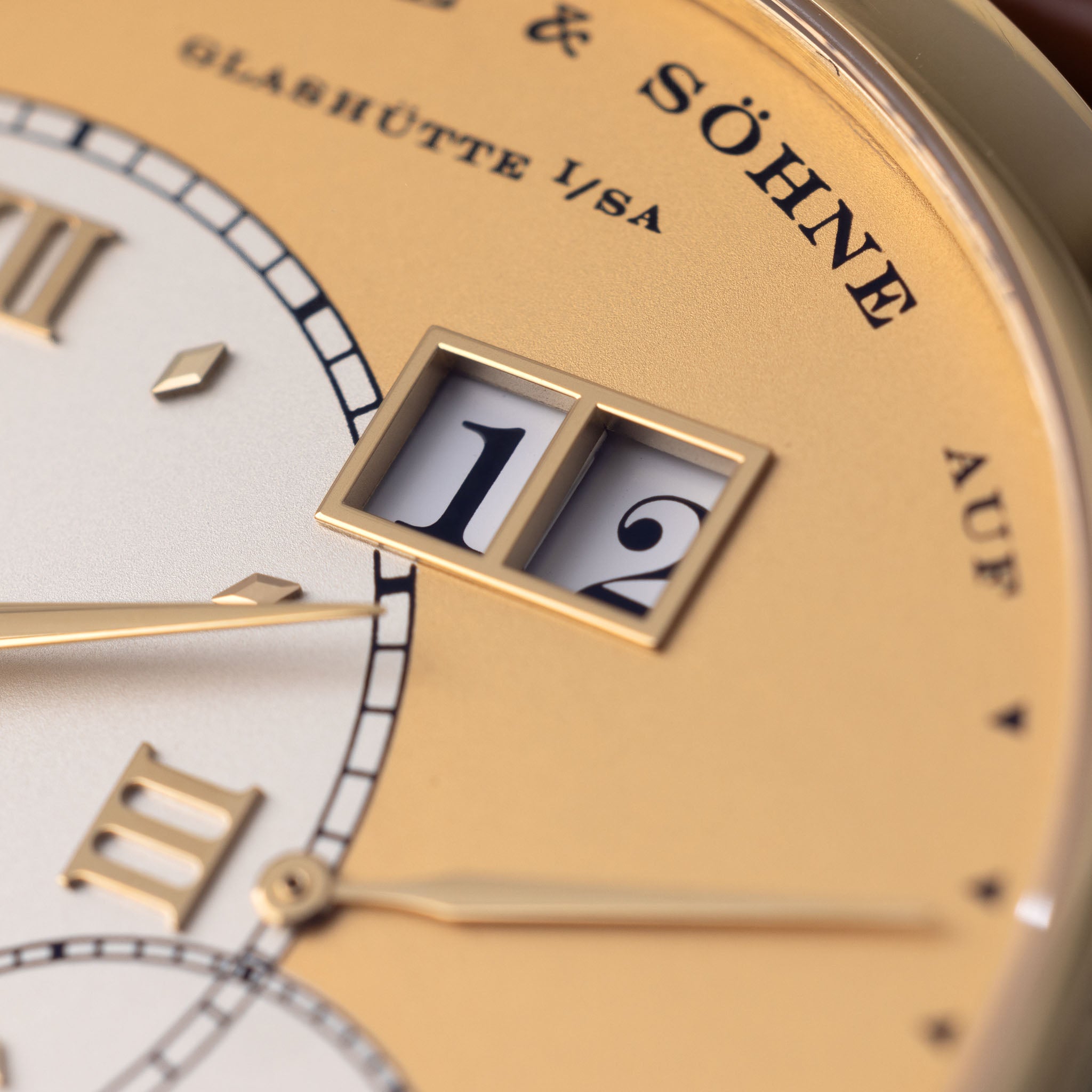 A. Lange & Söhne Grand Lange 1 Referenz 115.021 18 Karat Gelbgold