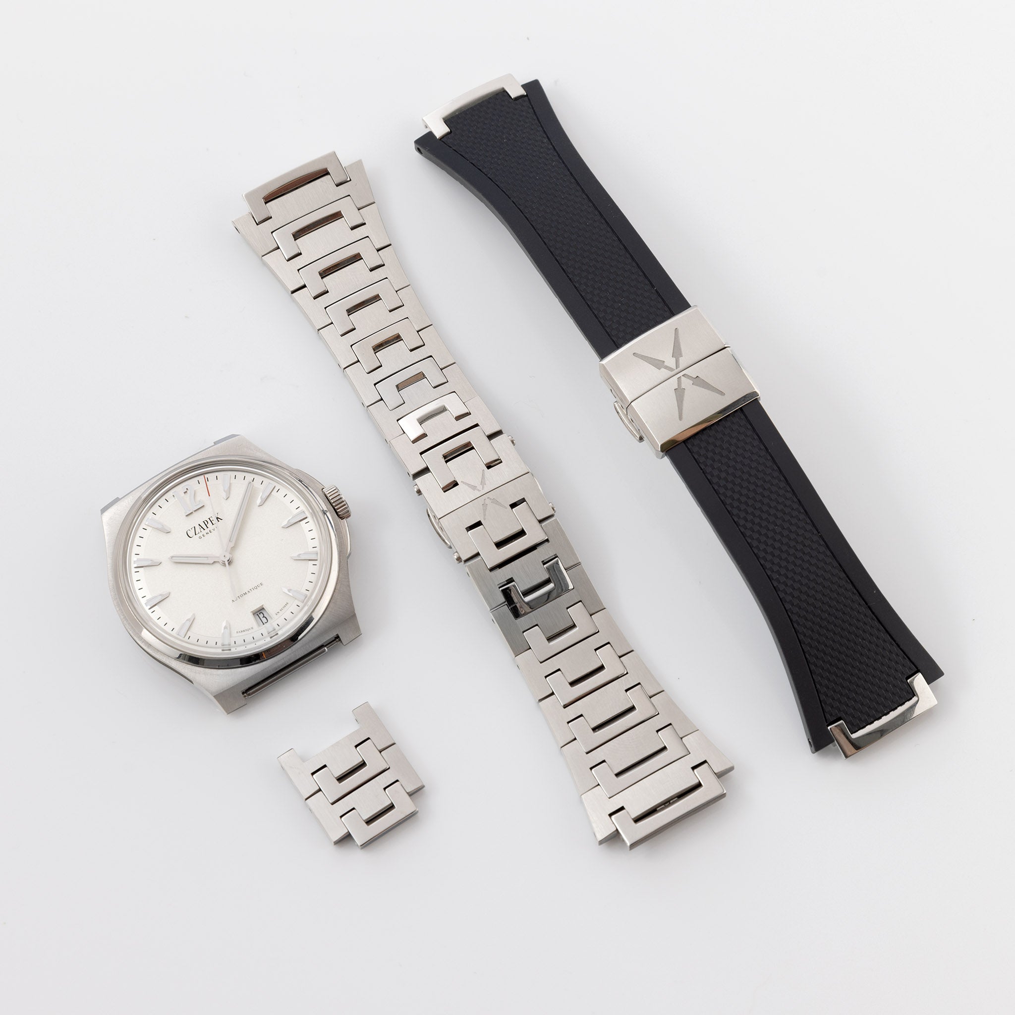 Czapek Antarctique monochrome weißes Zifferblatt limitierter Auflage