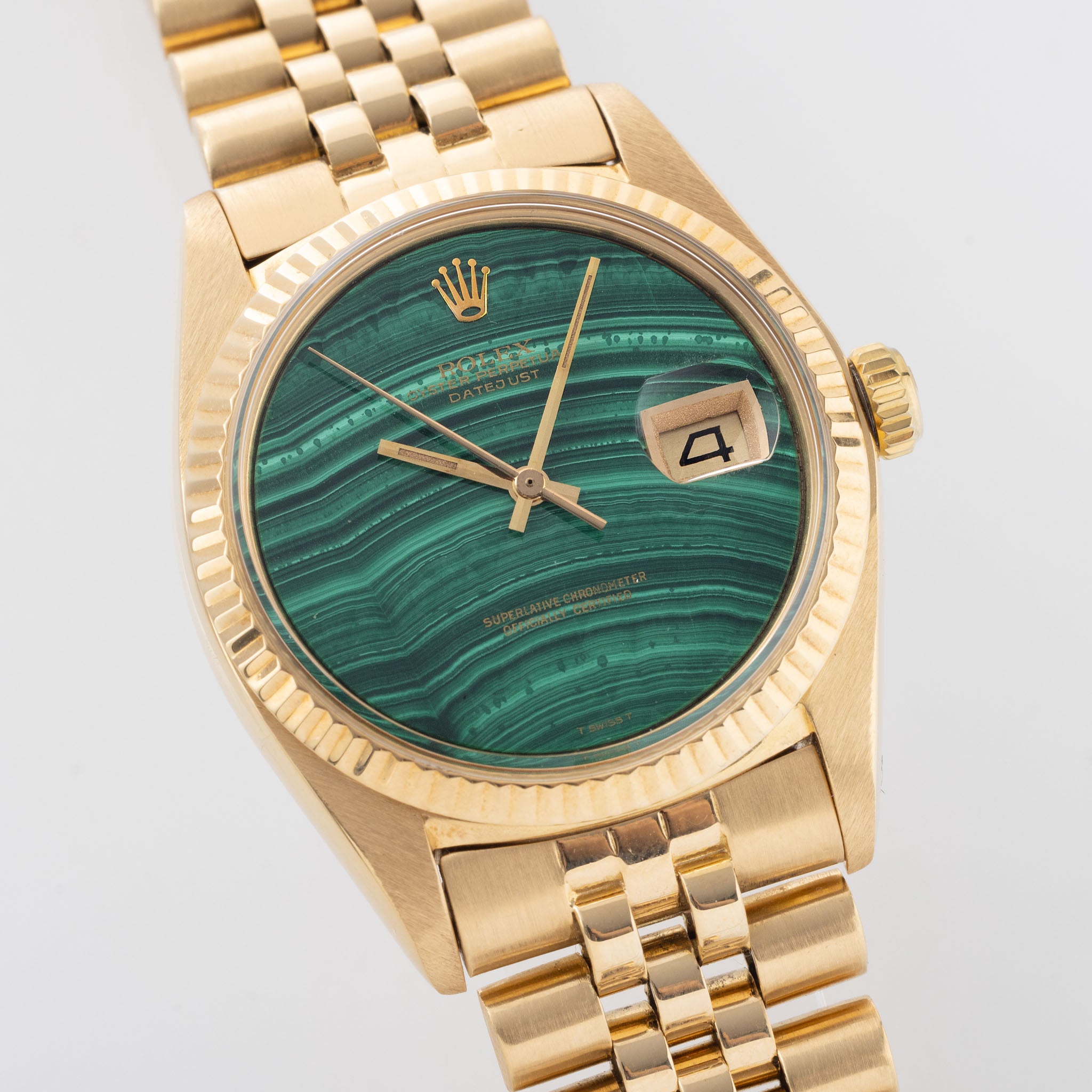 Rolex Datejust 1601/8 Malachit Stein-Zifferblatt