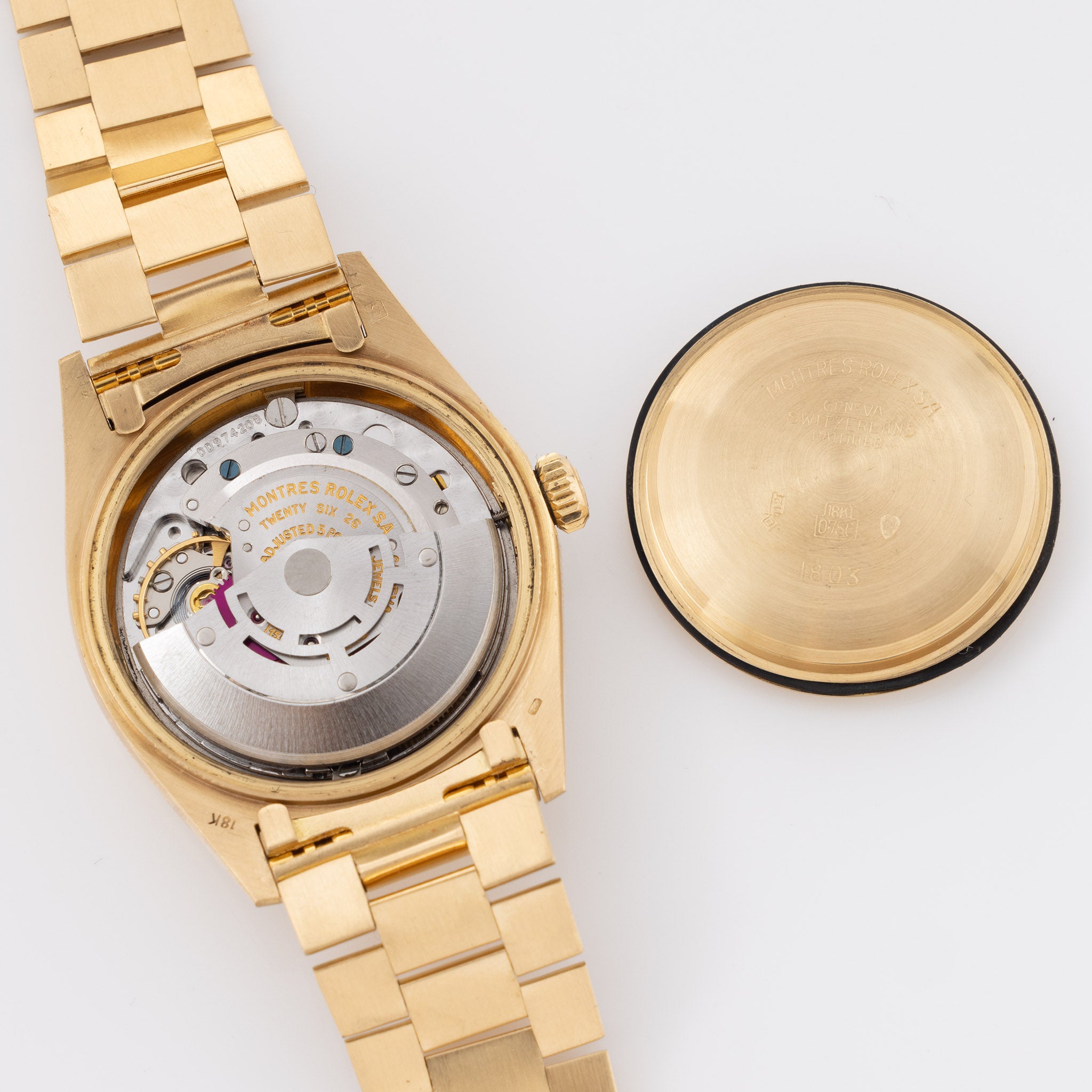 Rolex Day-Date 1803 Stilvolles warmgraues Soleil-Zifferblatt