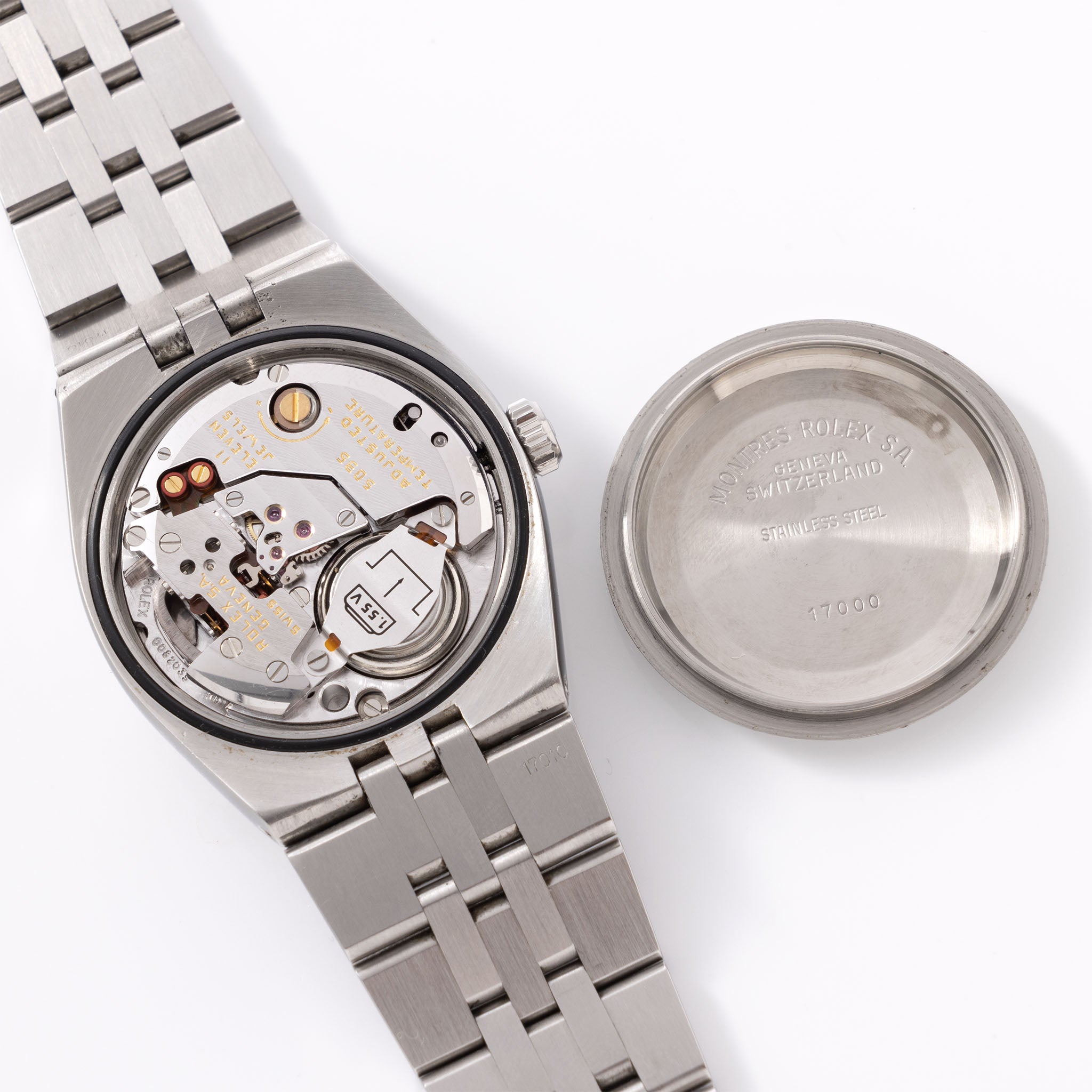 Rolex Oysterquartz Datejust Referenz 17014 Porzellan Zifferblatt