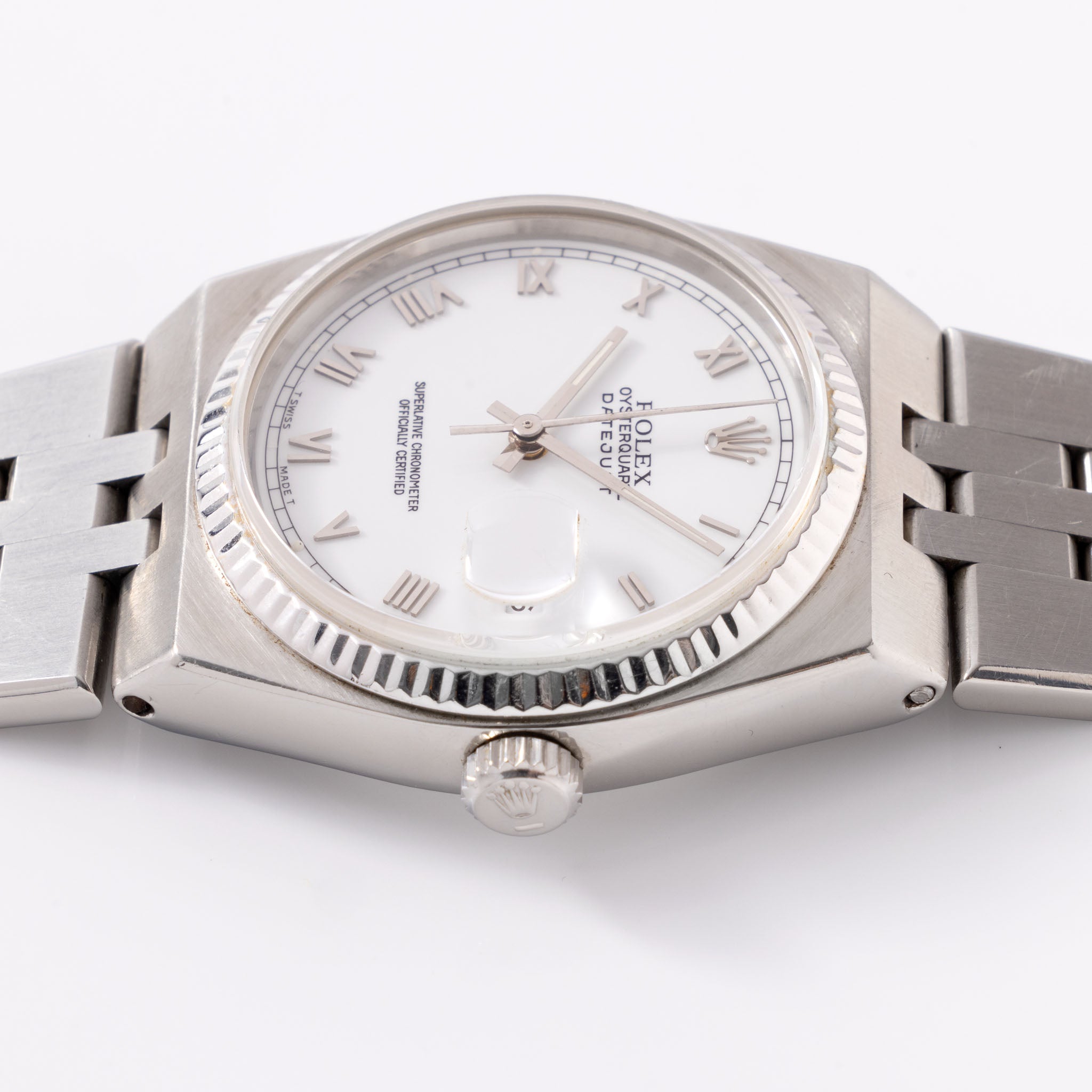 Rolex Oysterquartz Datejust Referenz 17014 Porzellan Zifferblatt