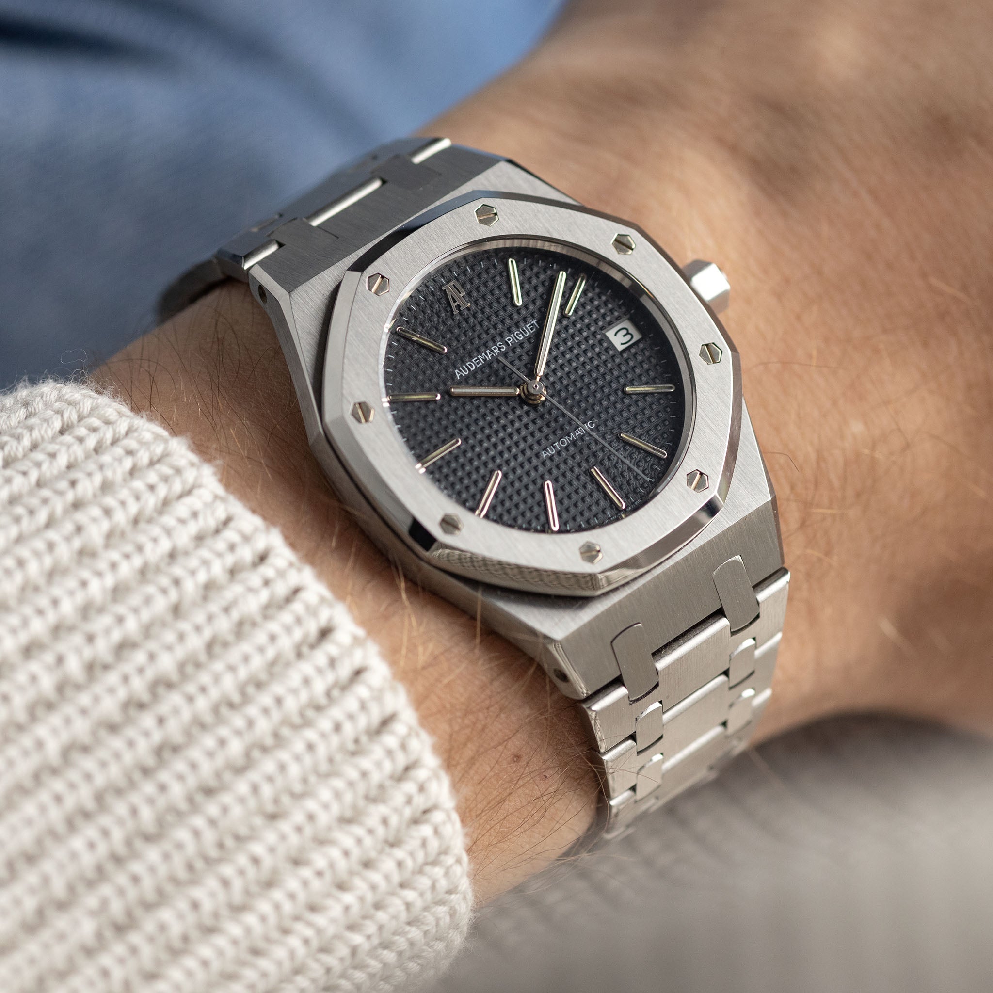 Audemars Piguet Royal Oak 14790ST Seltenes MK1 Zifferblatt mit Box und Papieren