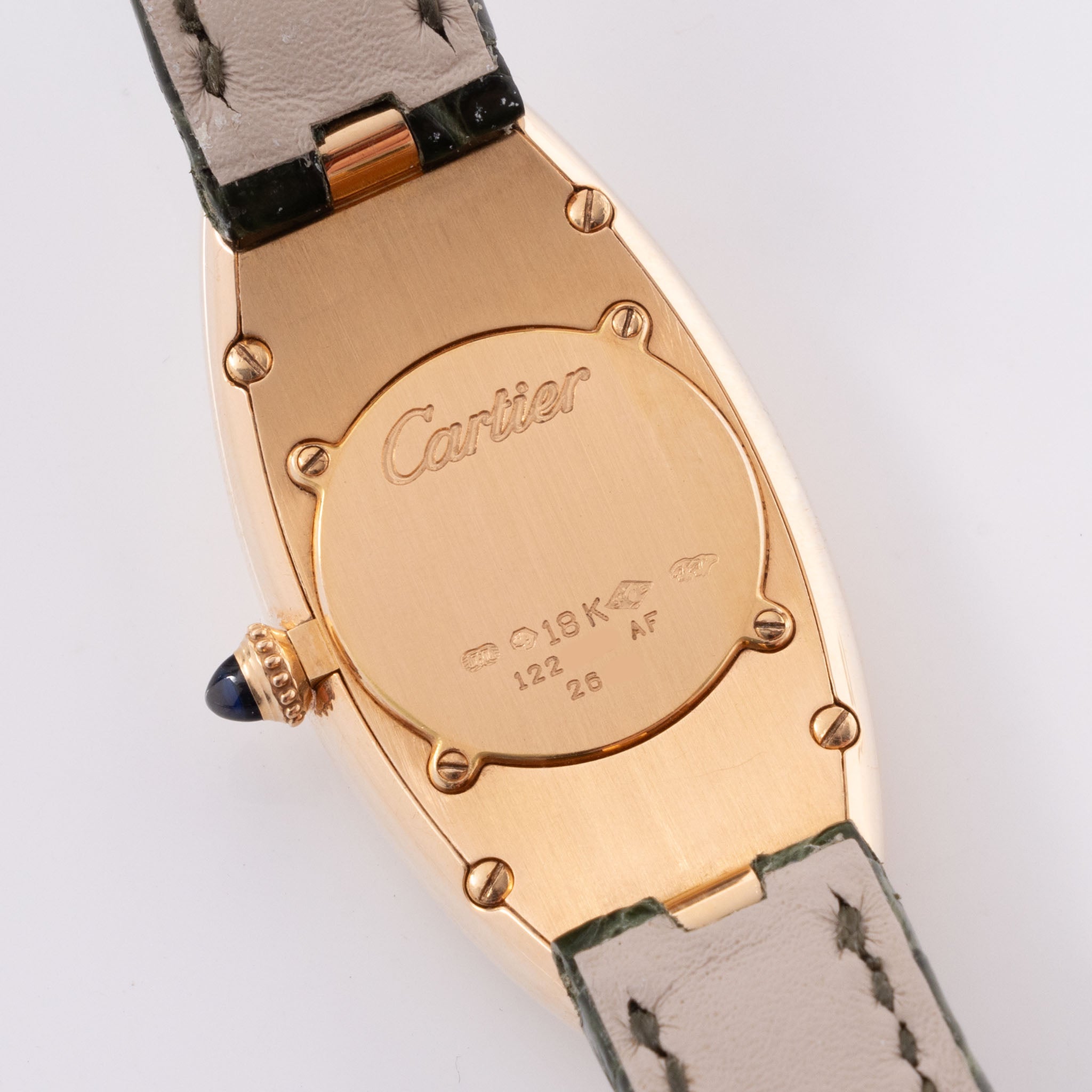 Cartier Baignoire Allongée Referenz 2606 Roségold Box und Papiere