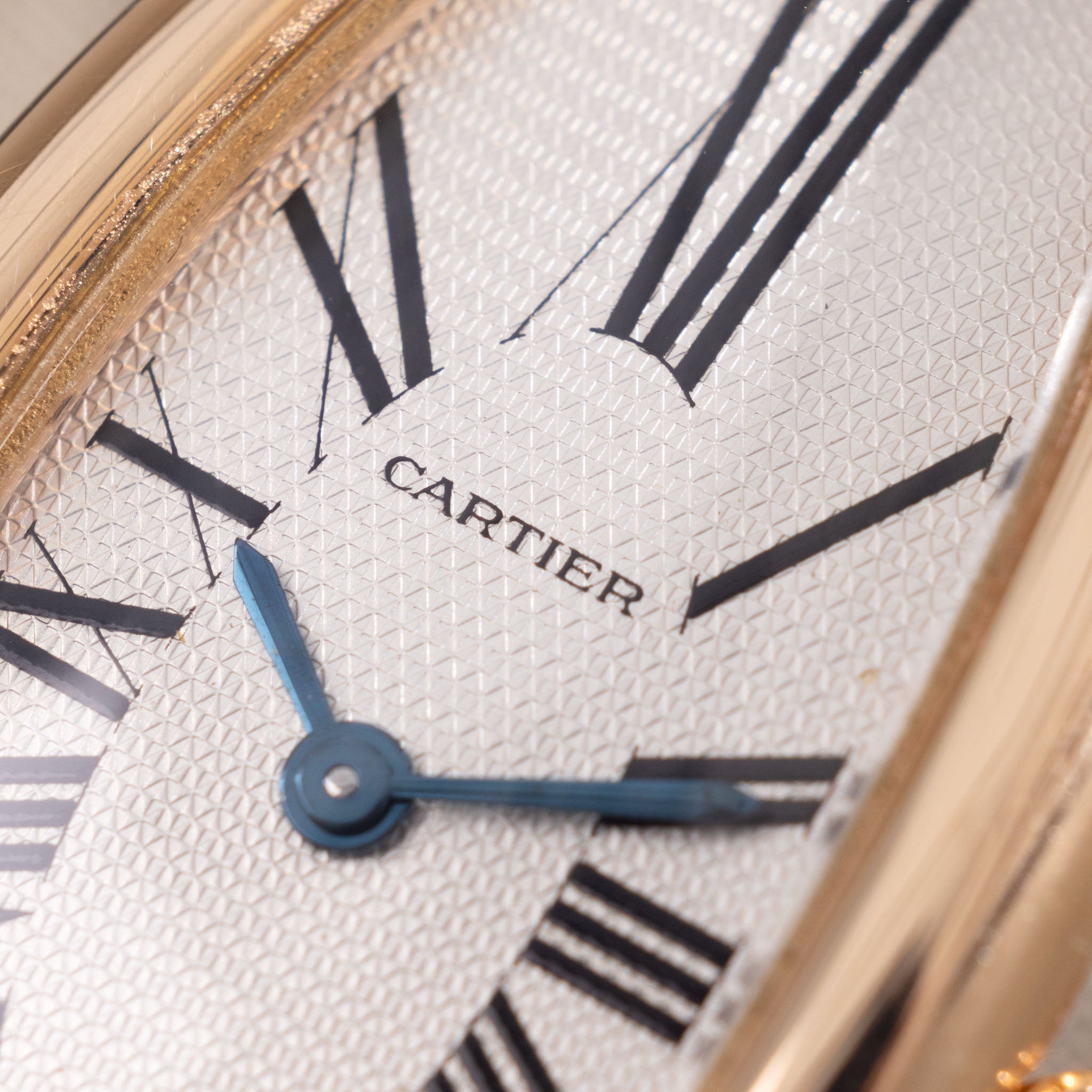 Cartier Baignoire Allongée Referenz 2606 Roségold Box und Papiere